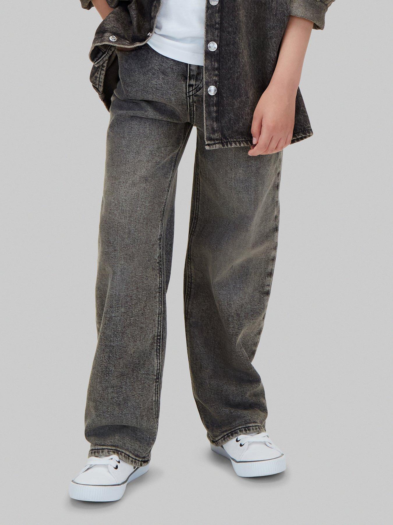 Calvin Klein Jeans Boys' Skater Fit Denim Jeans - Grey