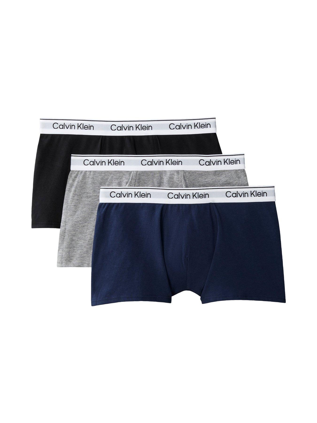 Calvin Klein Boys 3 Pack Modern Trunks - Multi