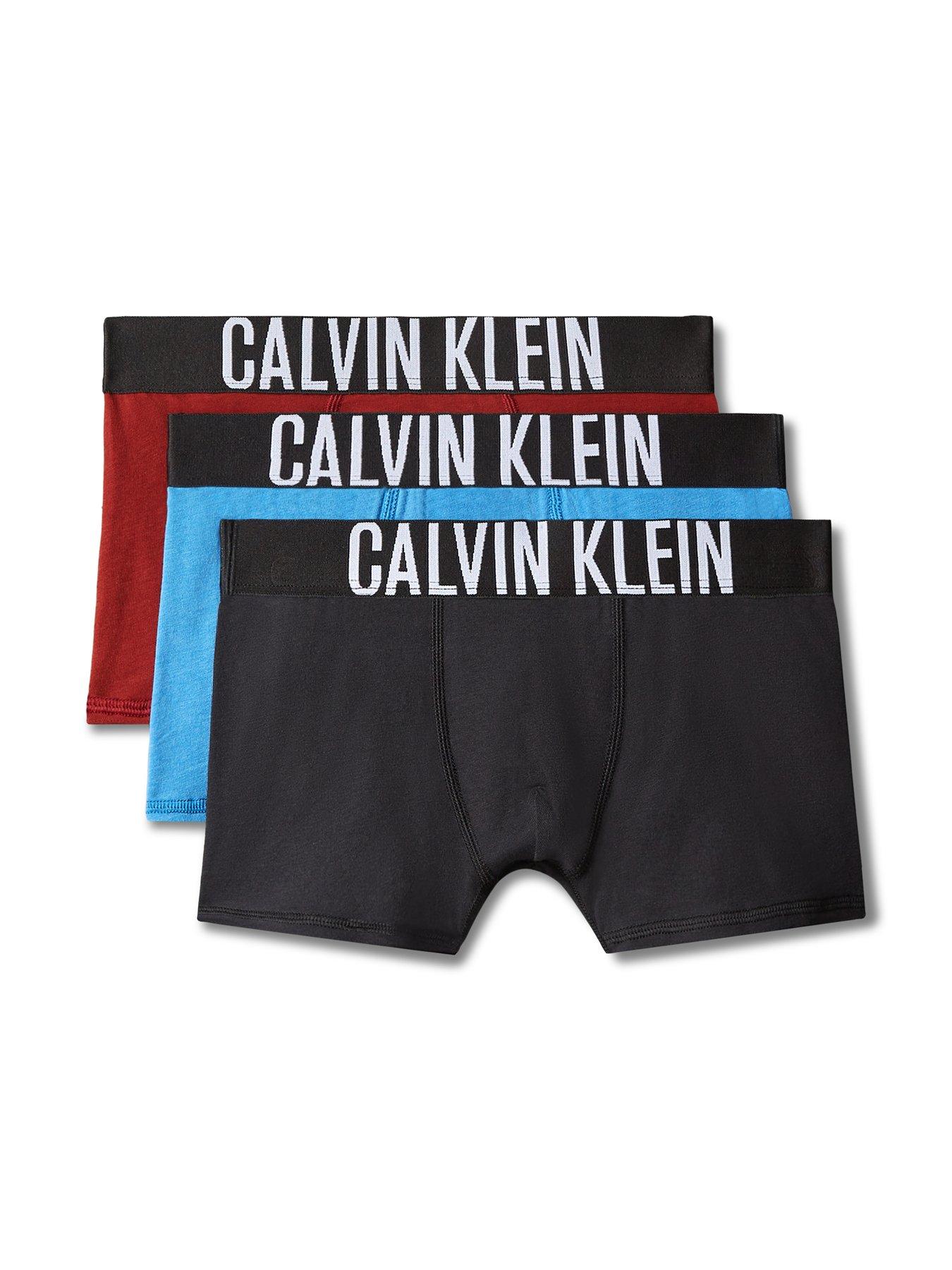 Calvin Klein Boys 3 Pack Intense Trunk - Multi