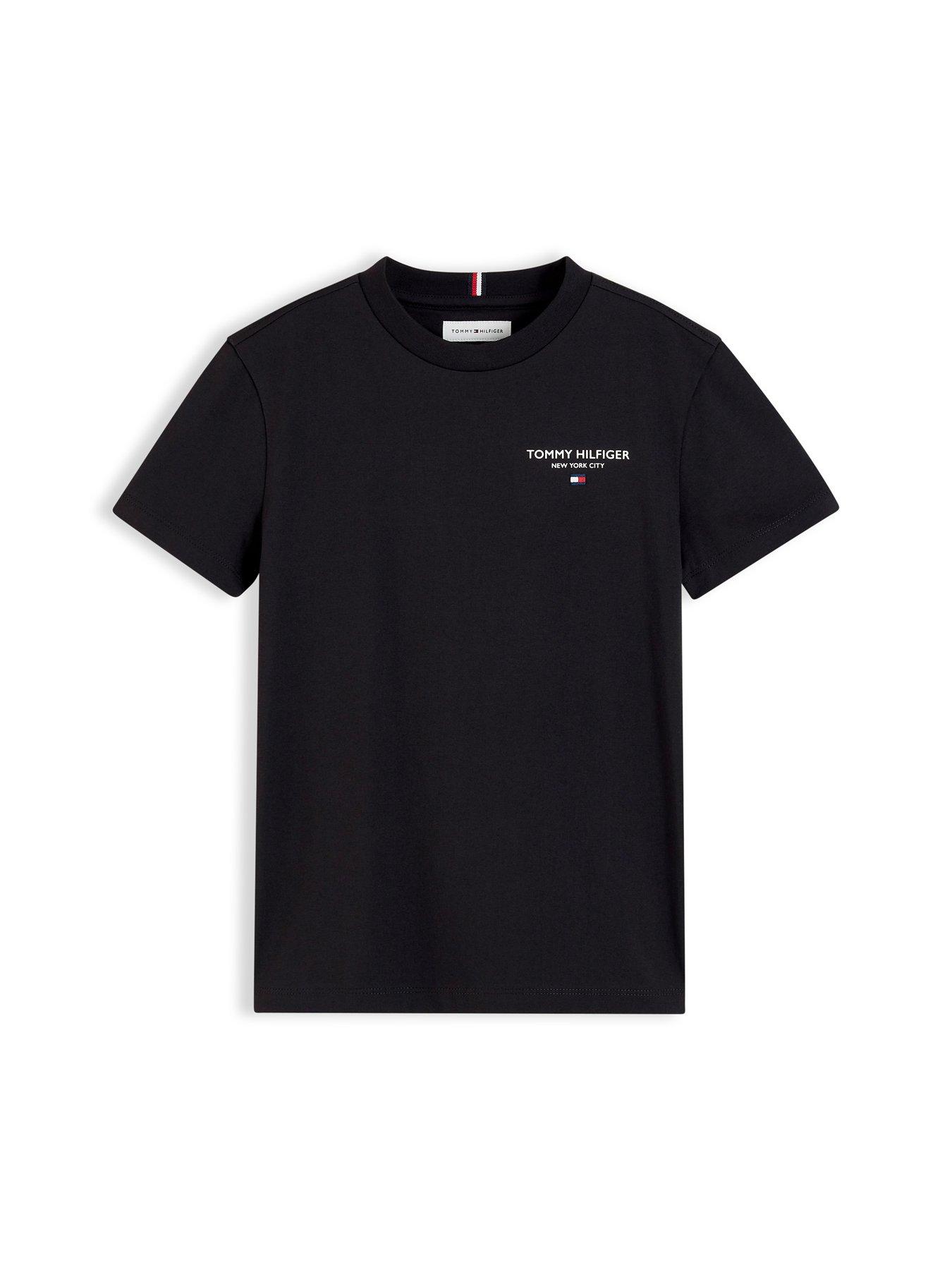 Image 5 of 5 of Tommy Hilfiger Boys Essential Logo Short Sleeve T-Shirt - Black