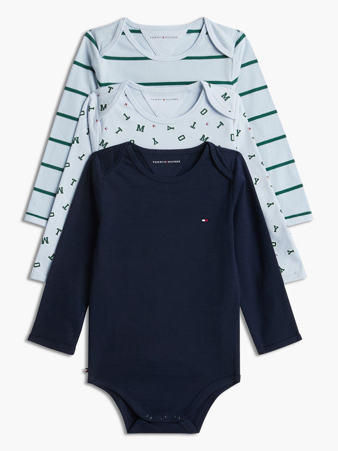 Tommy Hilfiger Baby 3 Pack Long Sleeve Bodysuit - Multi