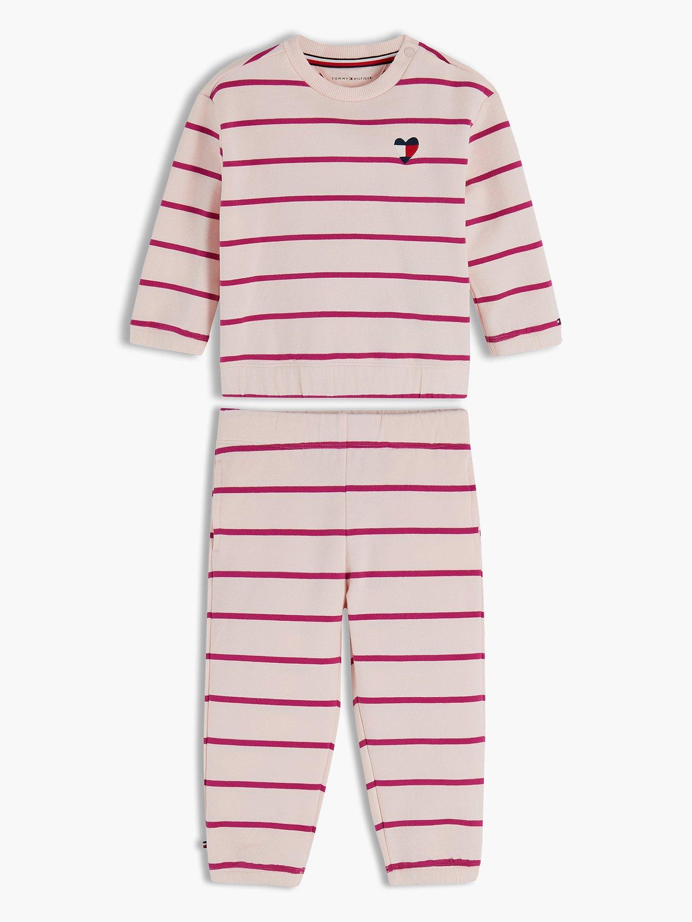Tommy Hilfiger Baby Girls Sweatshirt And Sweatpants Set - Pink
