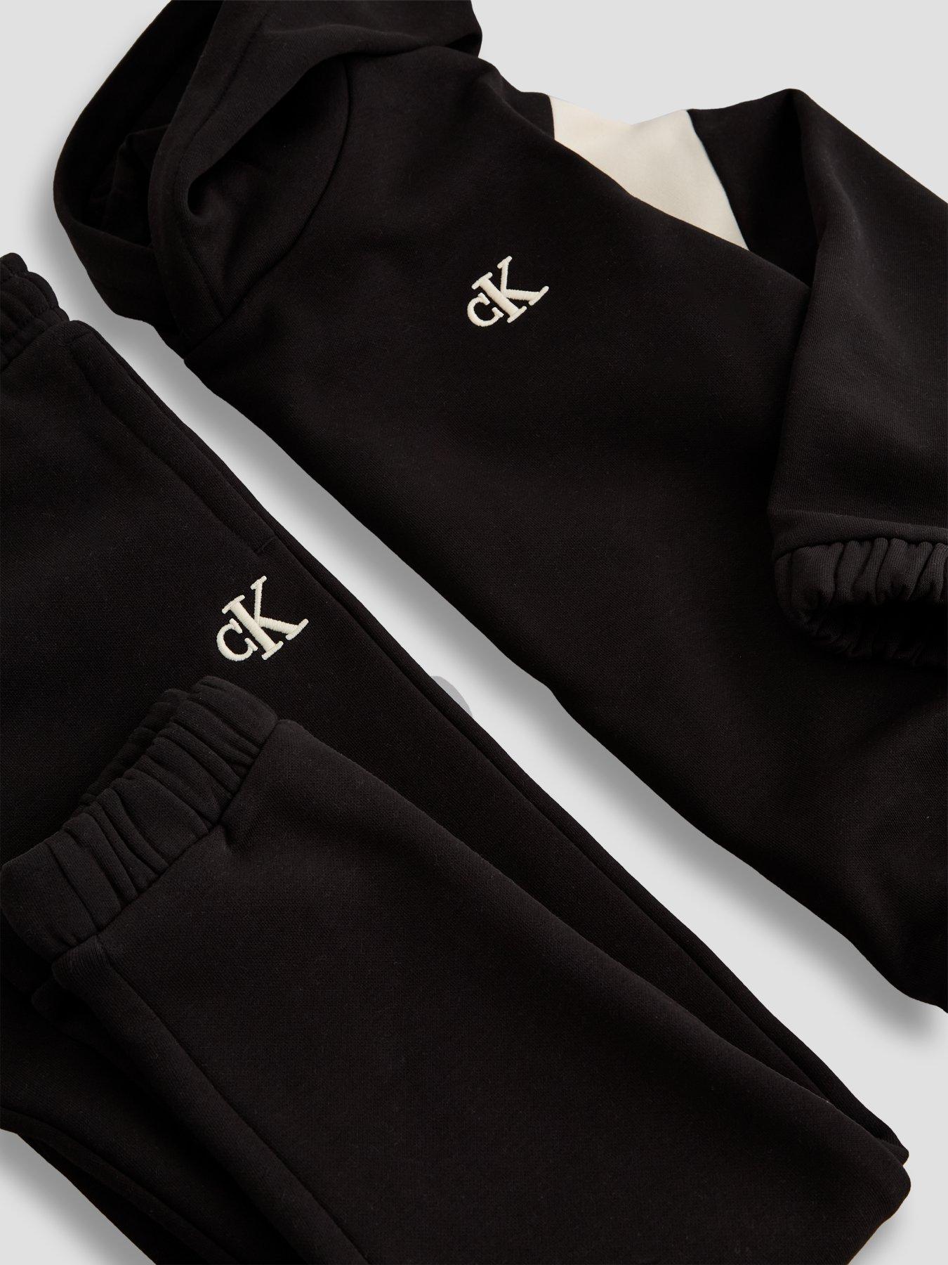 Image 3 of 5 of Calvin Klein Jeans Boys Ck Colourblock Hoodie Set - Black