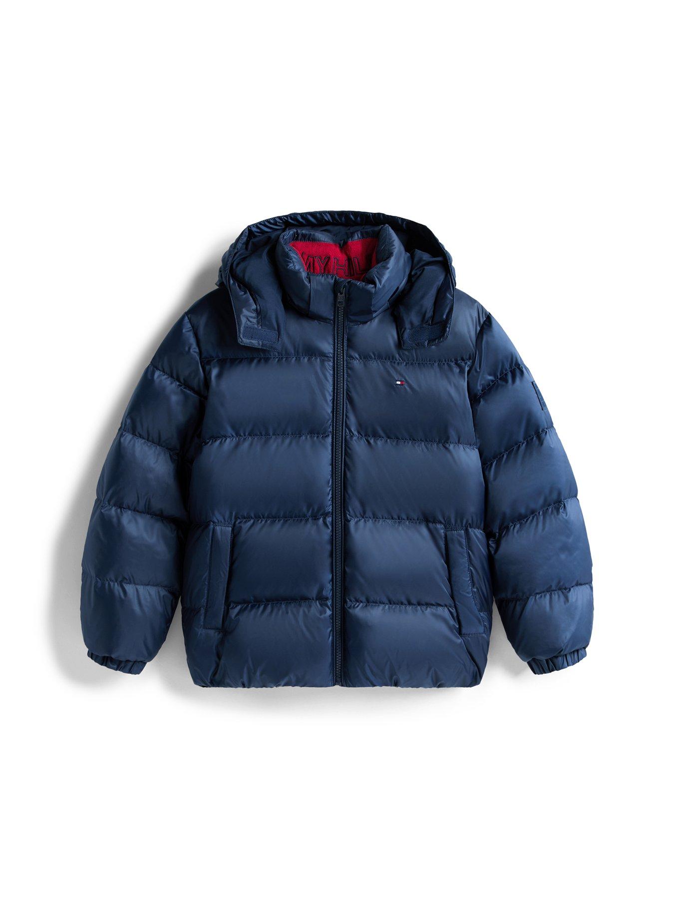 Image 5 of 5 of Tommy Hilfiger Boys Essential Puffer Jacket - Dark Blue