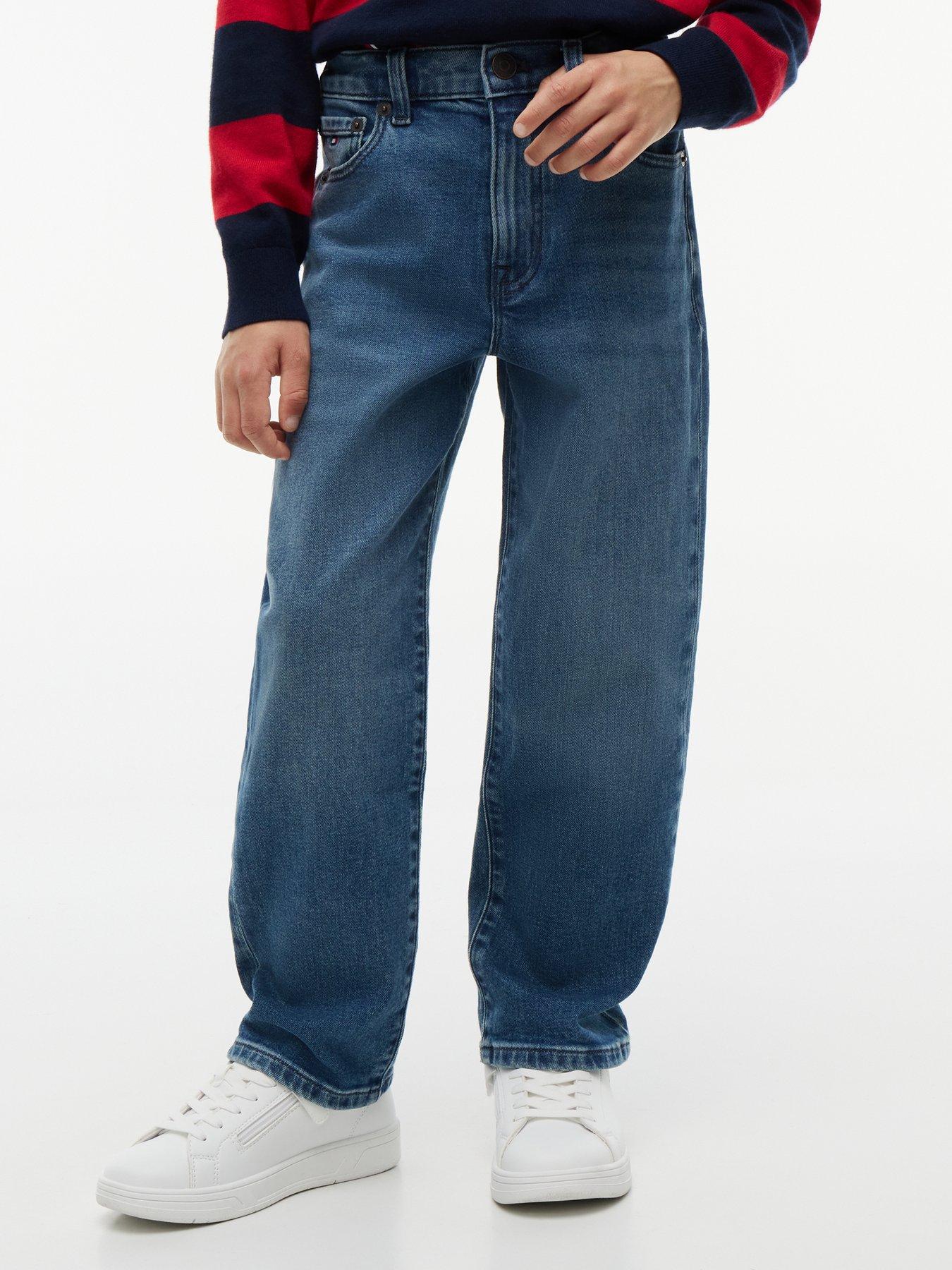 Tommy Hilfiger Boys Relaxed Vintage Jeans - Blue
