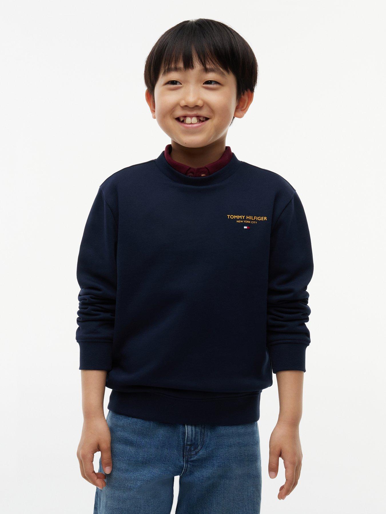 Tommy Hilfiger Boys Essential Logo Sweatshirt - Dark Blue