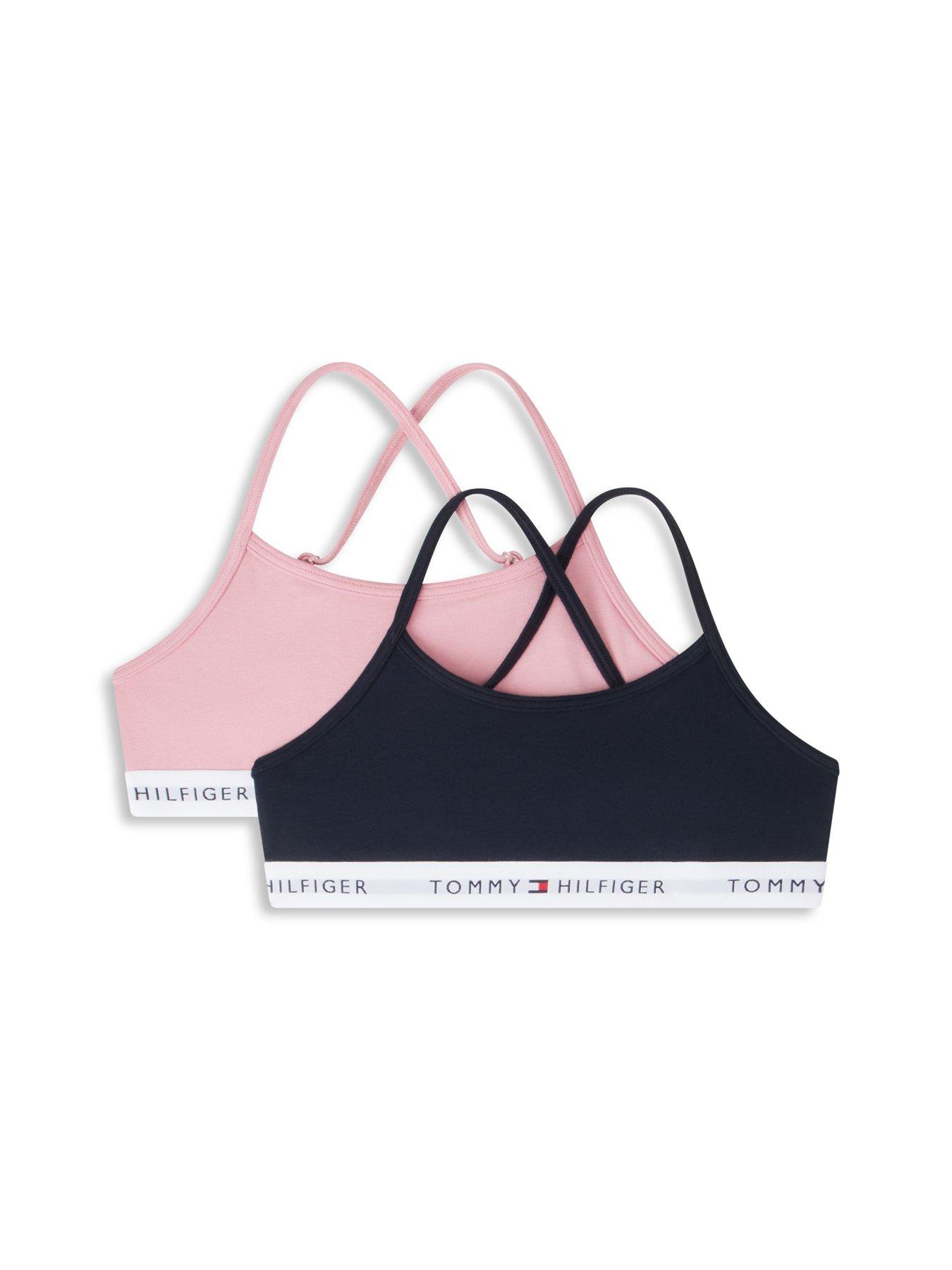 Tommy Hilfiger Girls 2 Pack Strappy Bralette - Multi