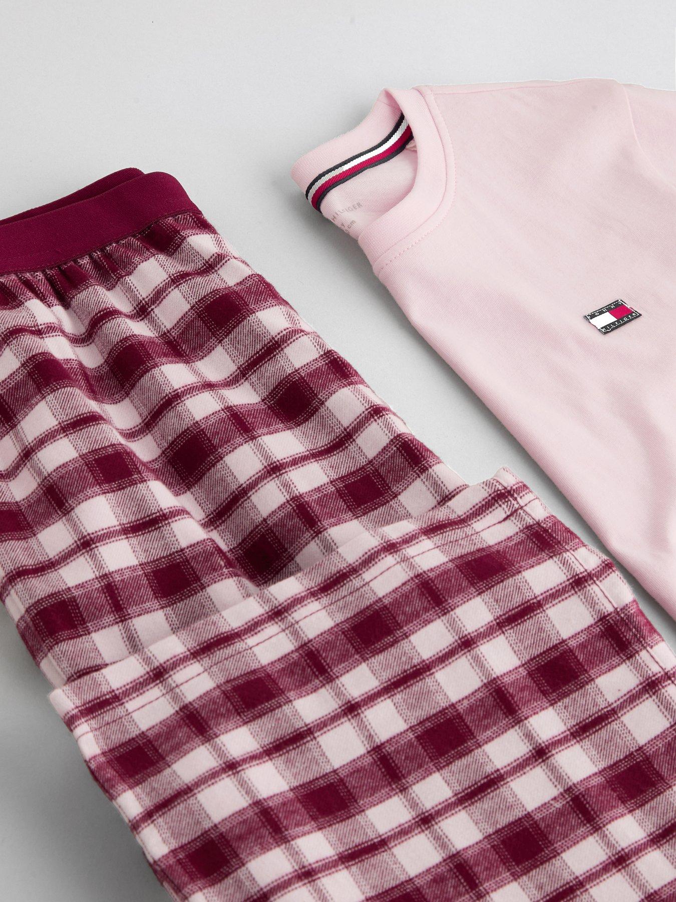 Image 3 of 4 of Tommy Hilfiger Girls Long Sleeve Pyjama Set - Pink