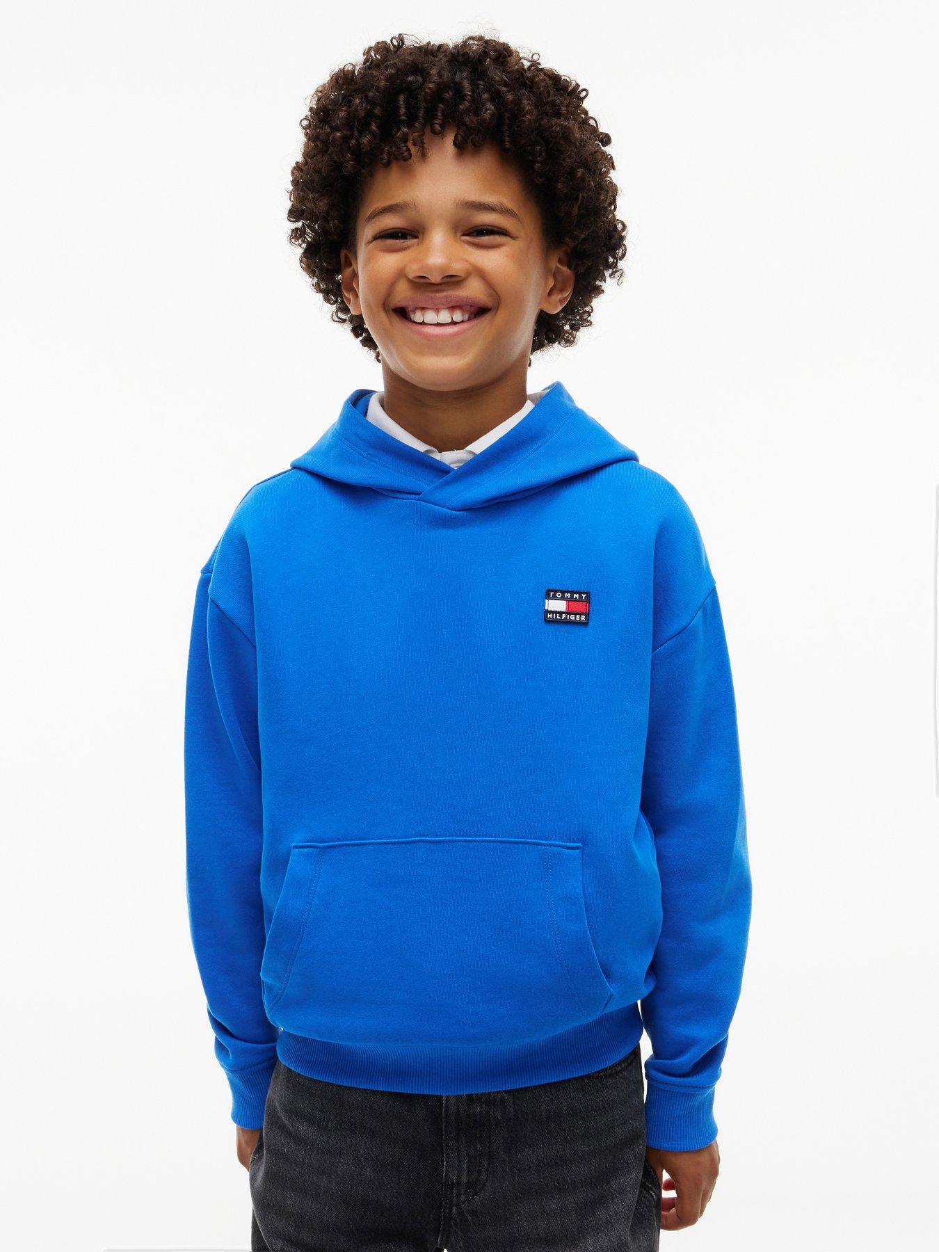 Tommy Hilfiger Boys Flag Heritage Hoodie - Blue
