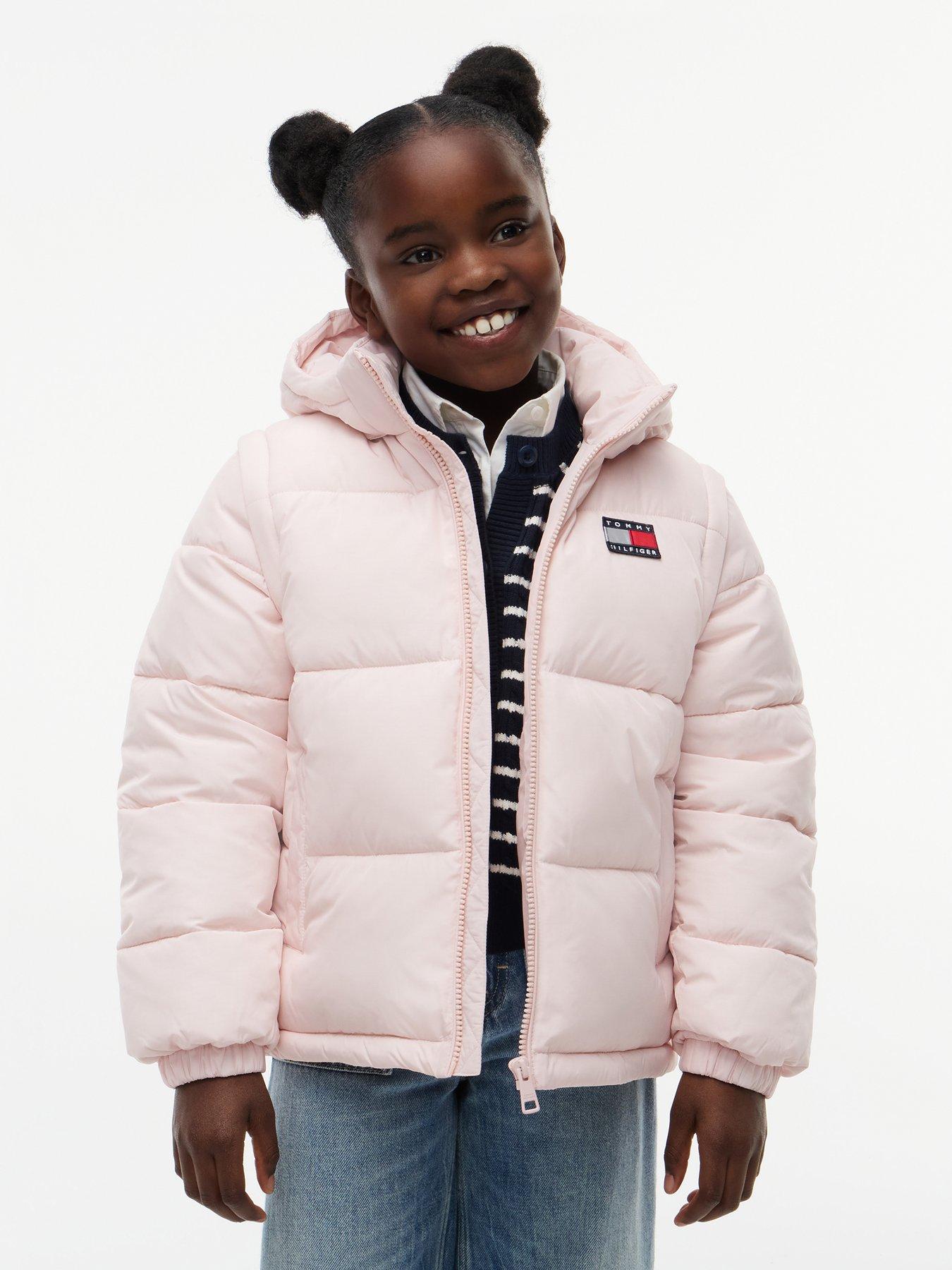 Image 1 of 3 of Tommy Hilfiger Girls Padded Jacket - Pink