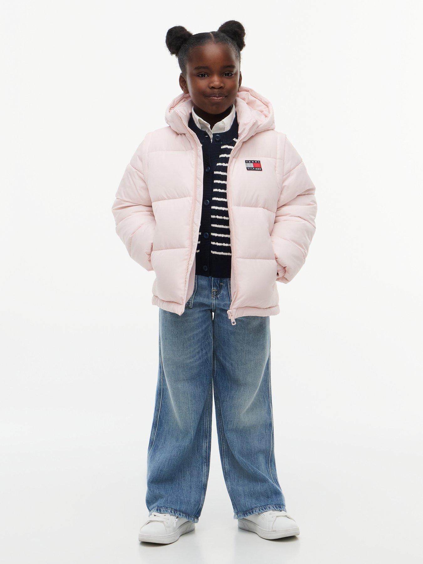 Image 2 of 3 of Tommy Hilfiger Girls Padded Jacket - Pink