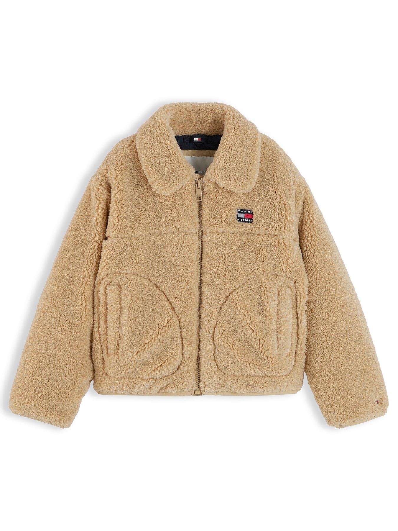 Tommy Hilfiger Girls Teddy Jacket - Beige