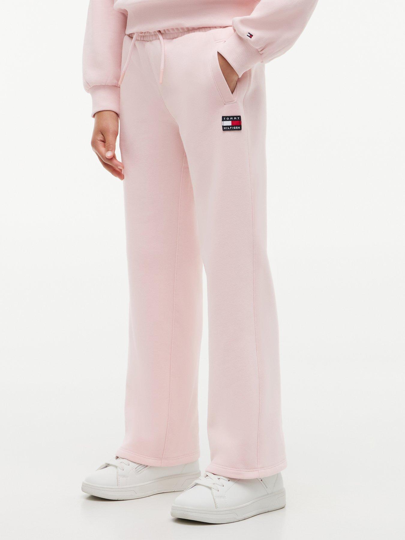 Tommy Hilfiger Girls Heritage Flag Sweatpants - Pink