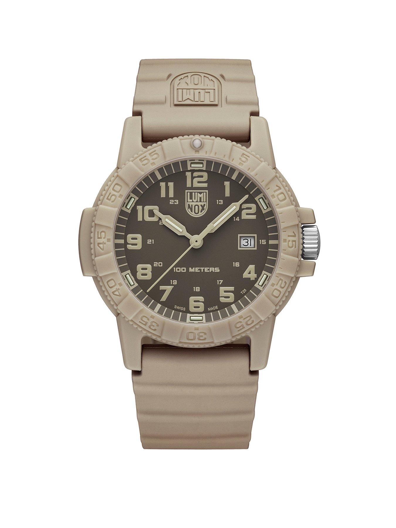 Image 1 of 1 of Luminox Sea Turtle 0320 Series 44mm Leatherback Sand Dial & Strap