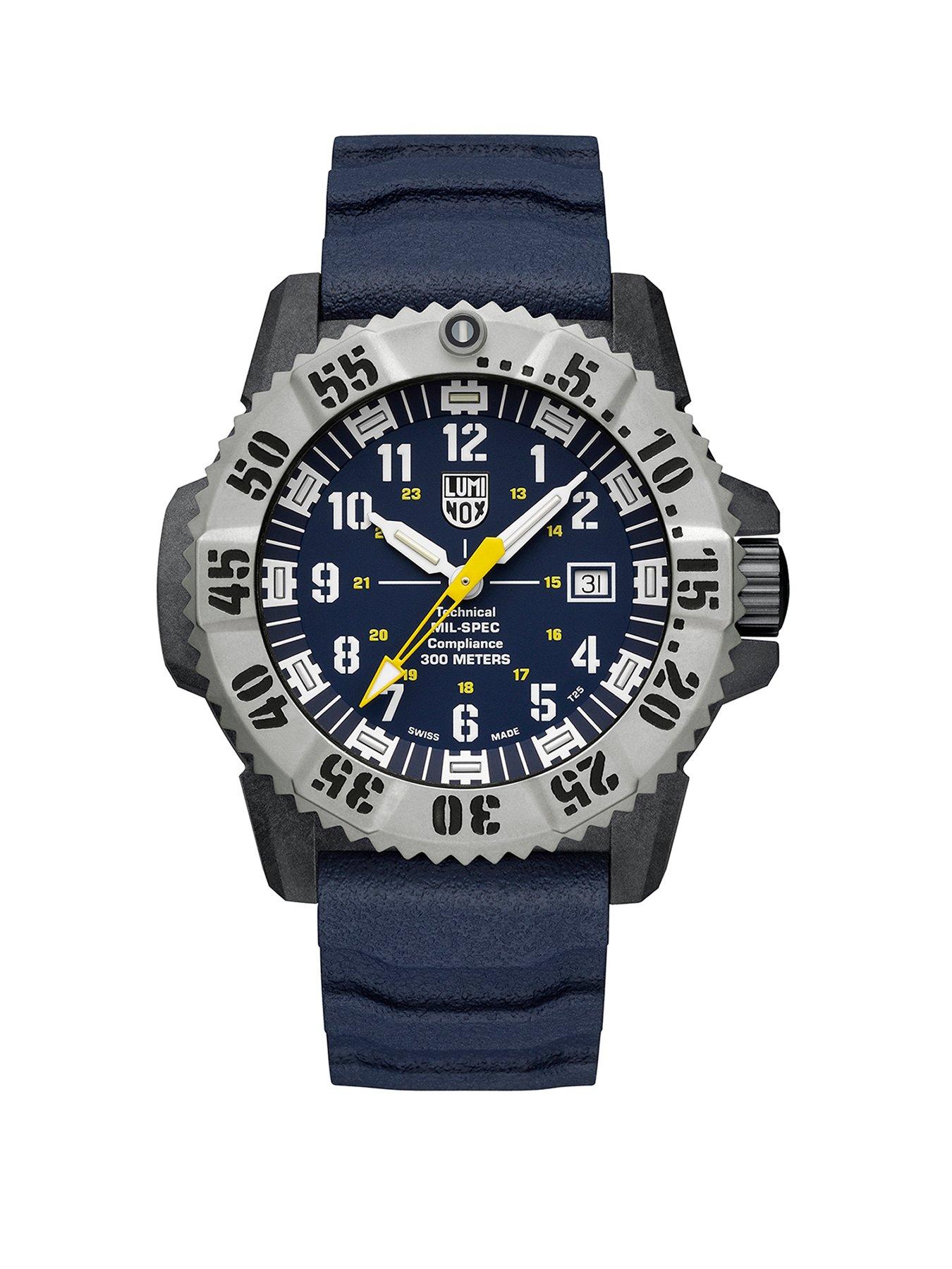 Luminox Mil-Spec 3350 Series 46mm Blue Dial NBR Blue Strap SET