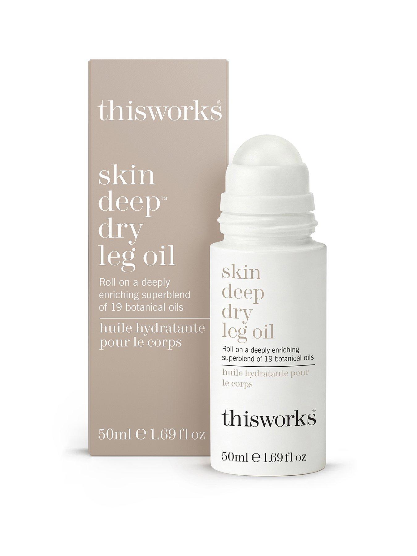 Image 1 of 7 of THIS WORKS Skin Deep Dry Leg Oil 50ml Roller