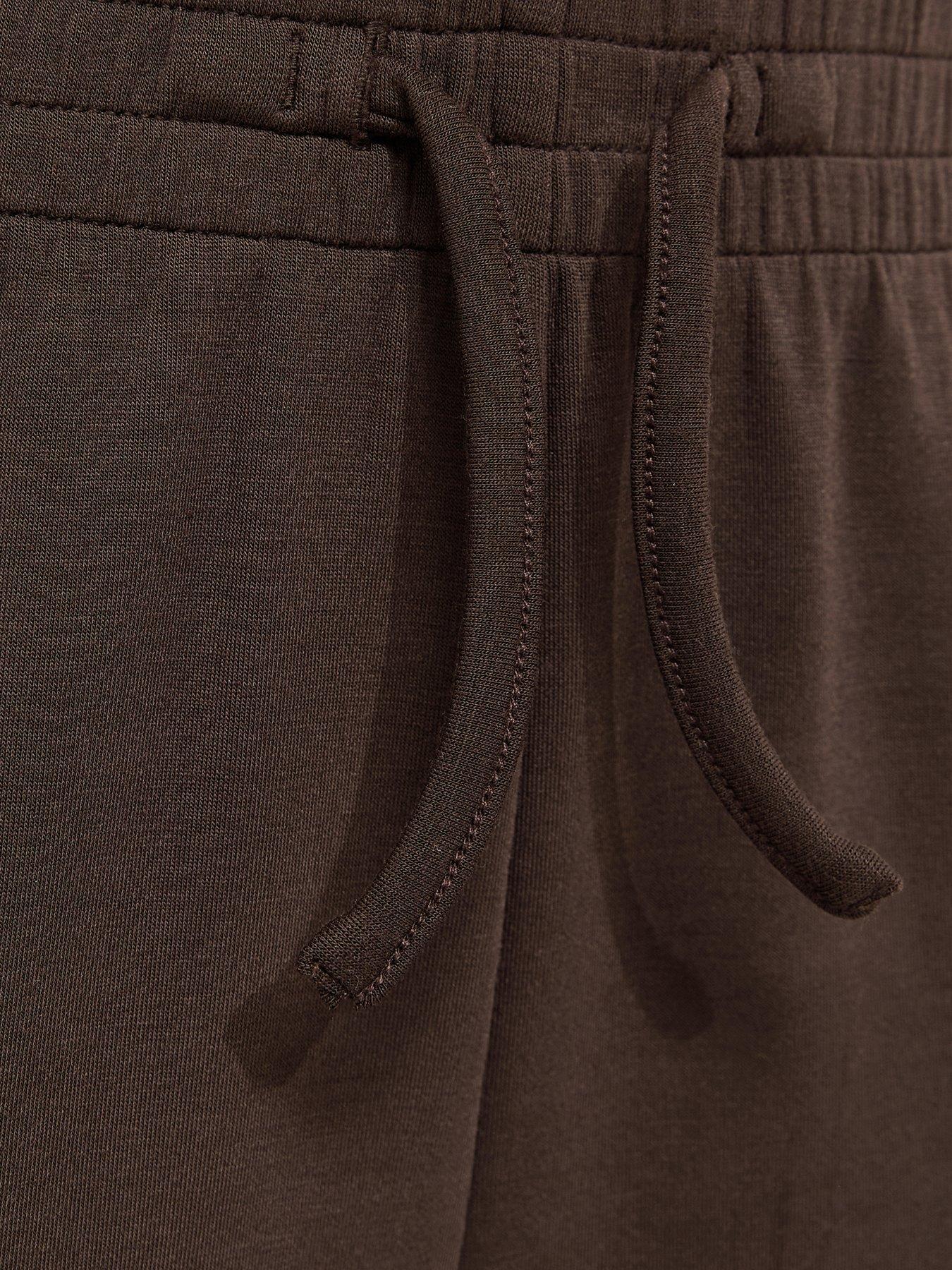 Image 5 of 5 of New Look 915 Girls Soft Touch Wide Leg Jogging Bottoms - Dark Brown