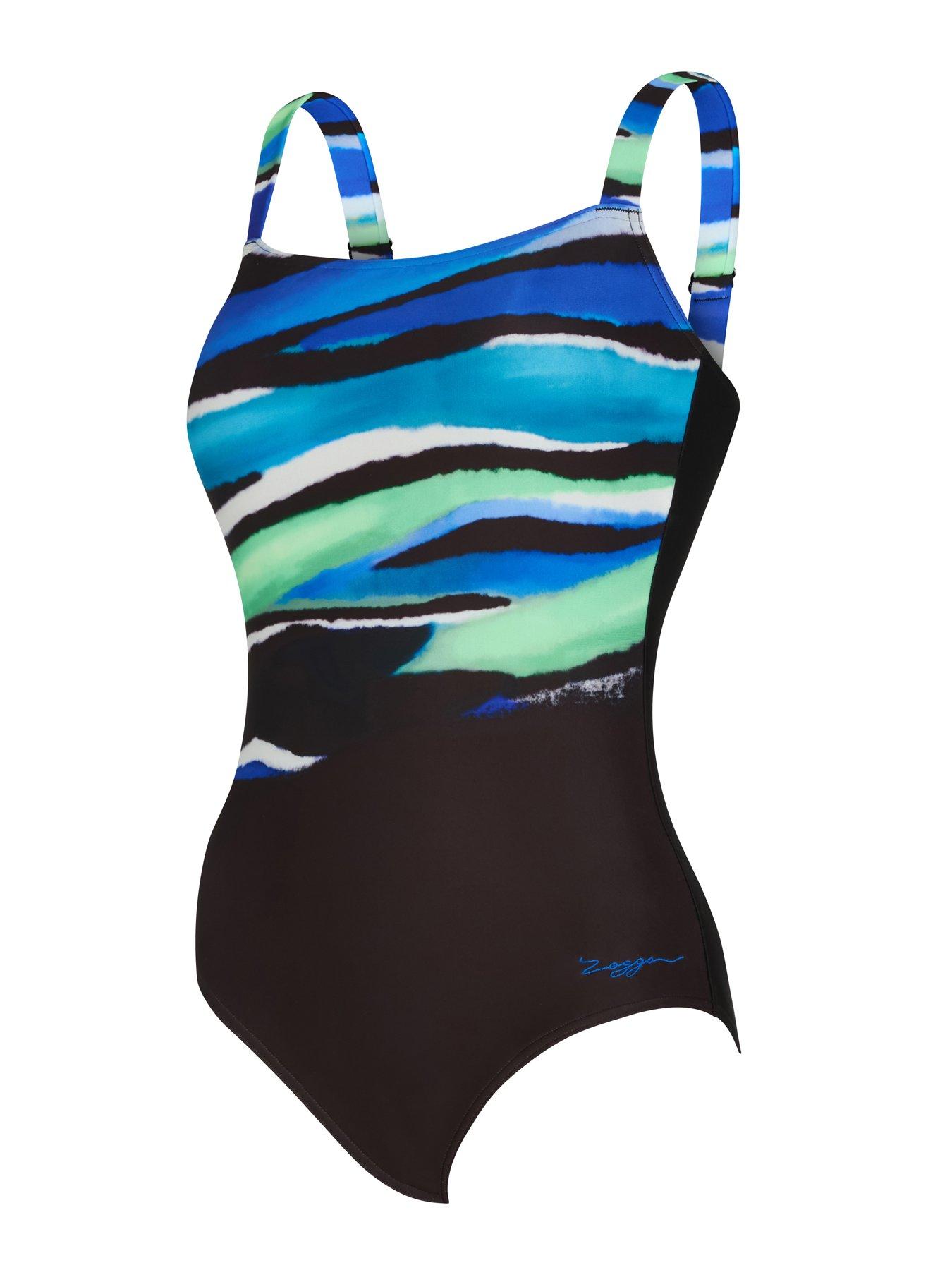 Image 4 of 5 of Zoggs Womens Elaine Adjustable Classicback Swimsuit - Black