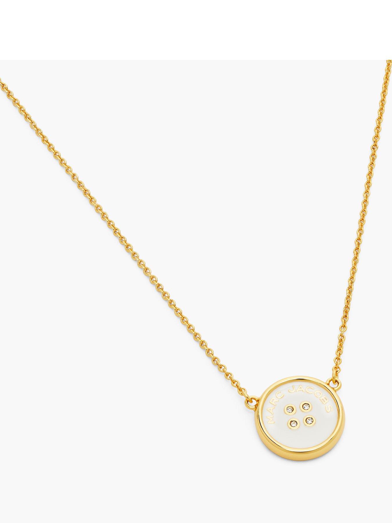 Image 1 of 4 of MARC JACOBS Button Pendant Necklace - Gold