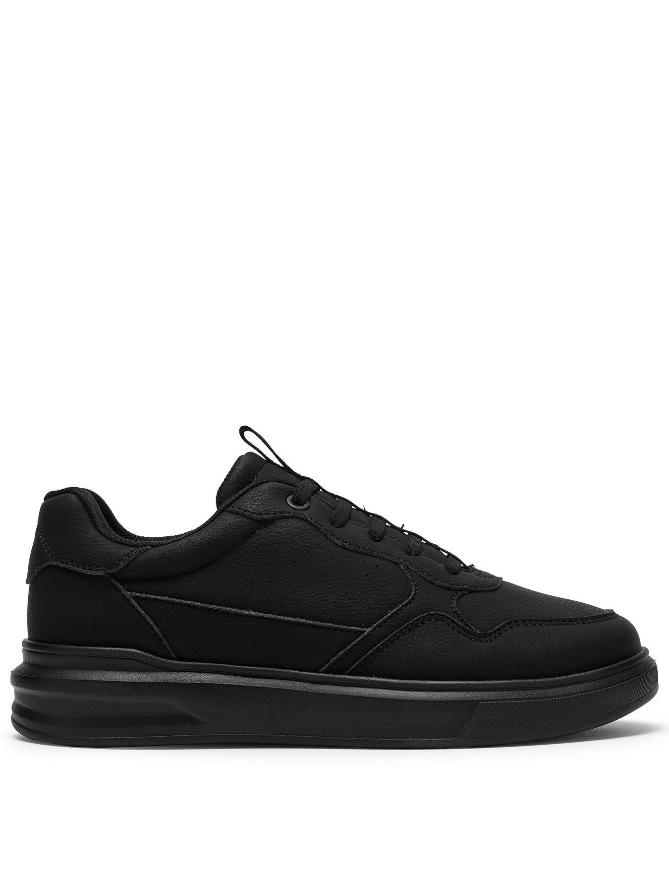 Image 1 of 6 of Clarks Youth Dawley Sport Leather Trainer - Black