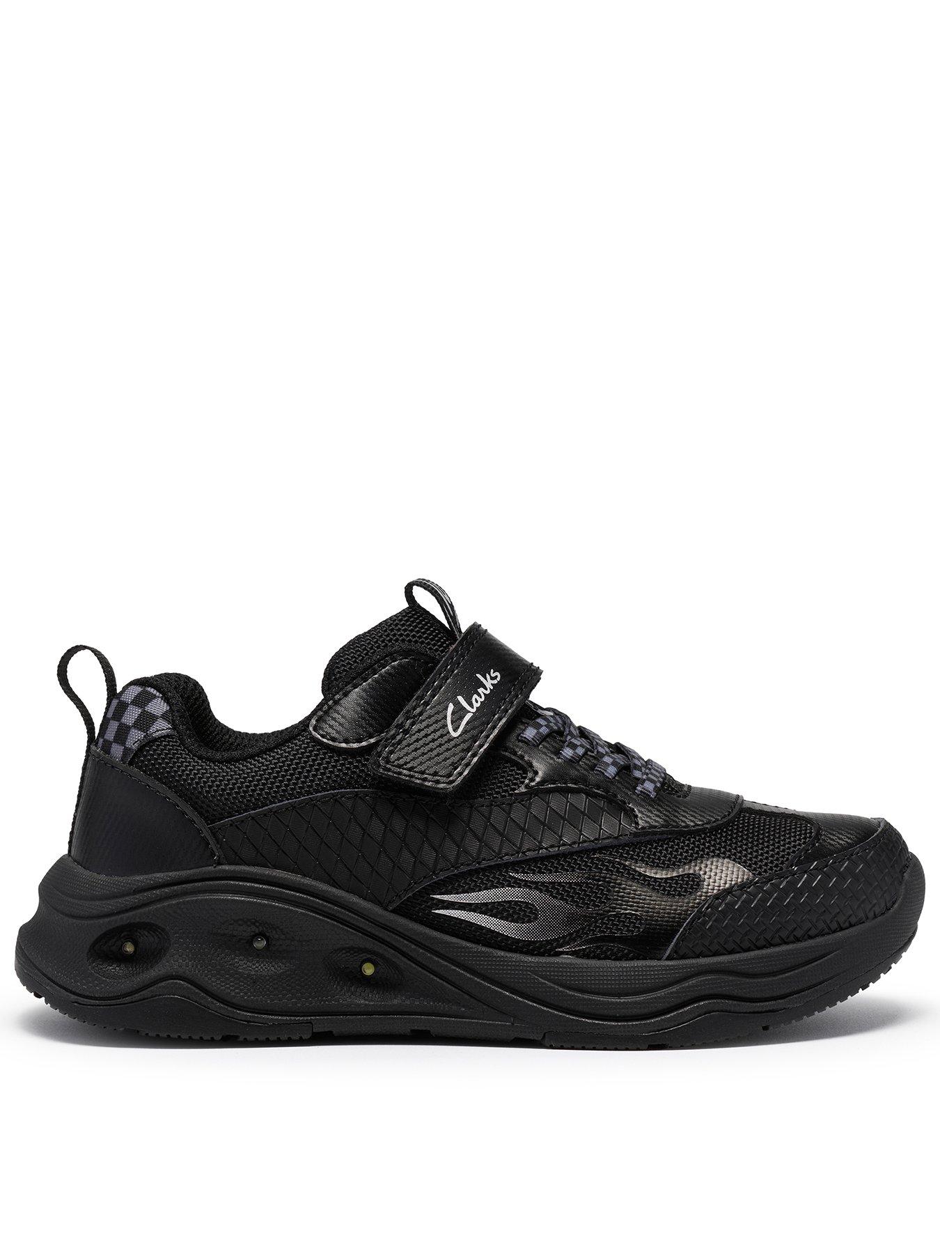 Clarks Junior Gleam Go Trainer - Black