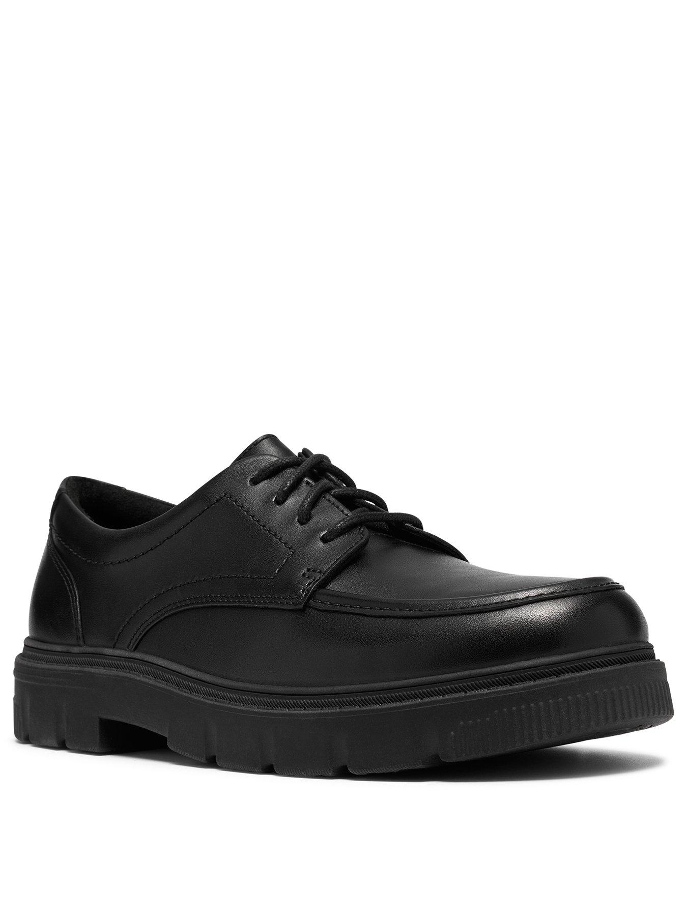 Image 2 of 6 of Clarks Youth Lorcam Lane Lace-up Leather Trainer - Black