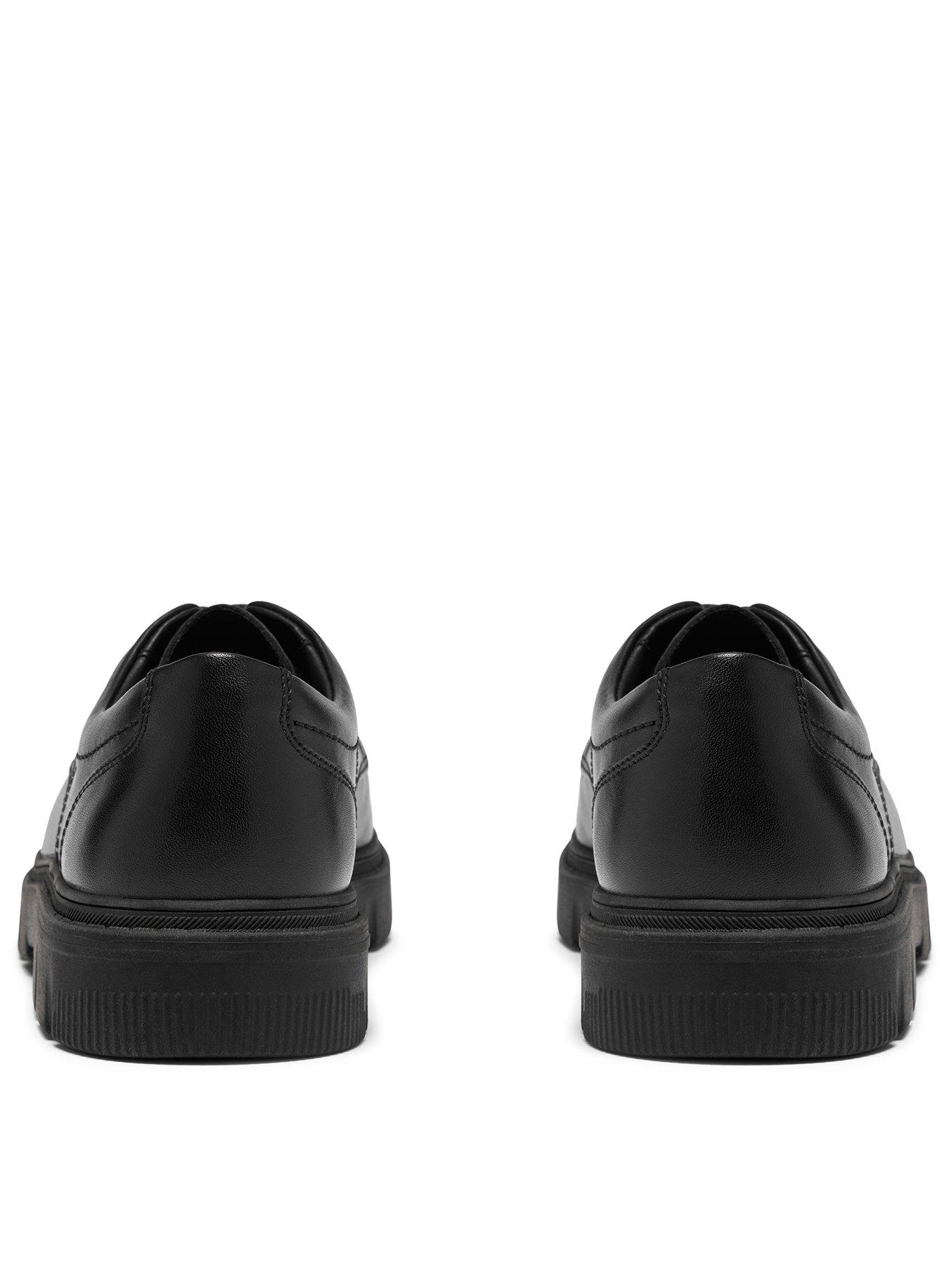 Image 3 of 6 of Clarks Youth Lorcam Lane Lace-up Leather Trainer - Black