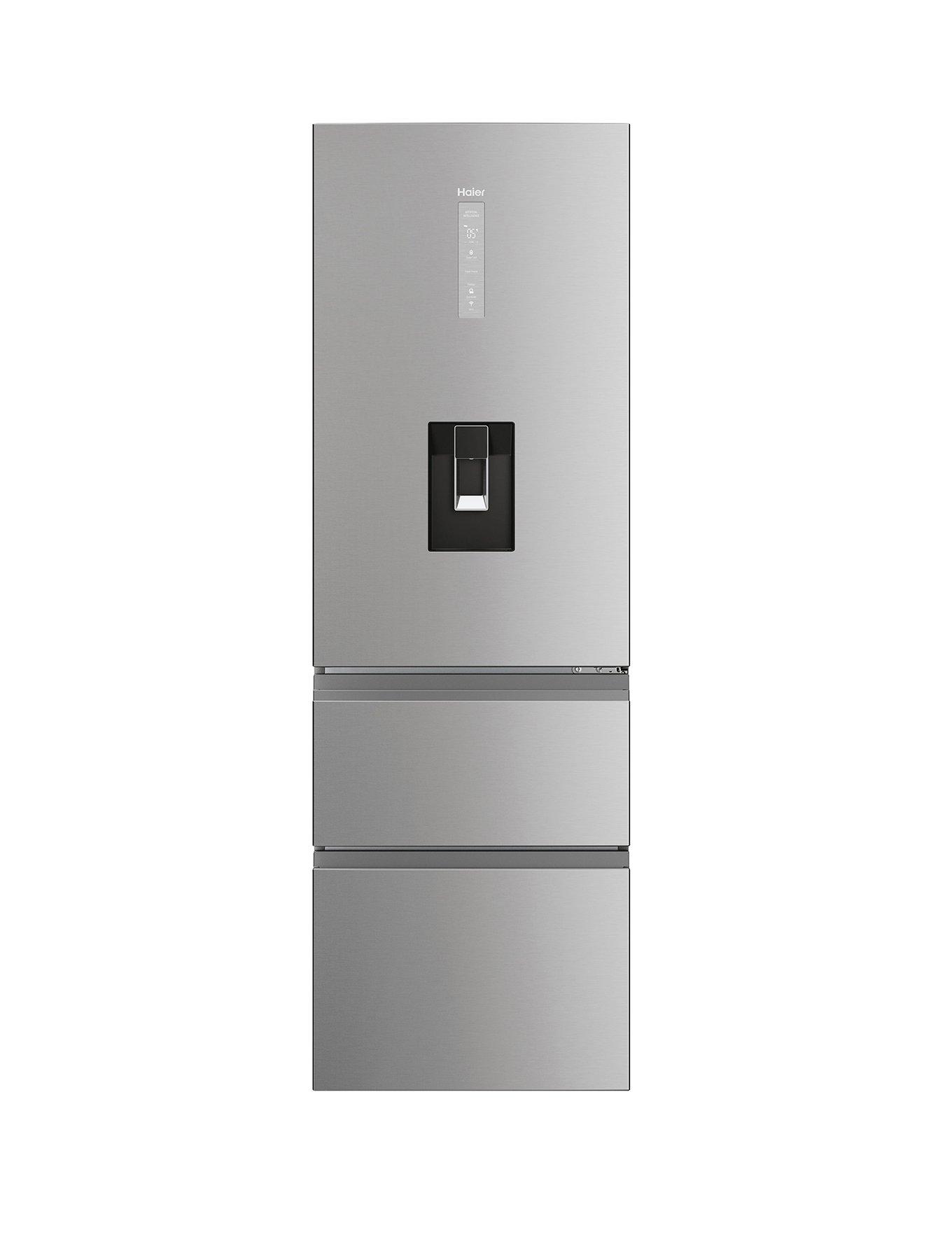 Haier HTW5618EWMG 60cm 3D Combi Series 5 Gentle Freestanding Fridge Freezer - Silver