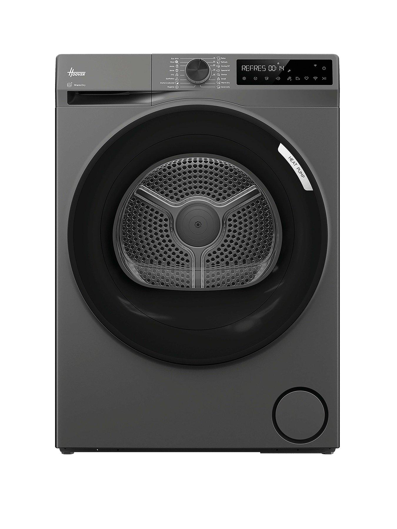Hoover HBR 10N2BRX-80 Pro Dry Series 3, 10kg Heat Pump, A++ Energy Class, Wifi, Freestanding Tumble Dryer - Graphite