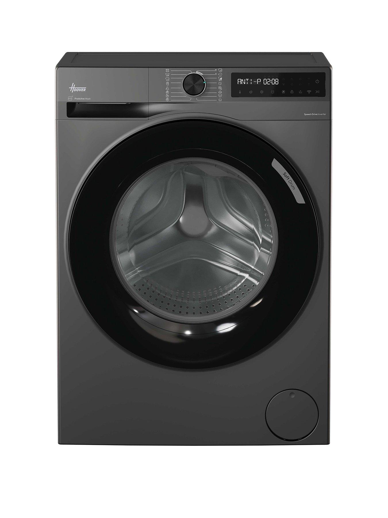 Image 1 of 7 of Hoover HBR 49SBL8G-80 Pro Wash Series 3, 9kg, A-20% Energy Class, 1400 rpm, Wifi, Freestanding Washing Machine - Graphite
