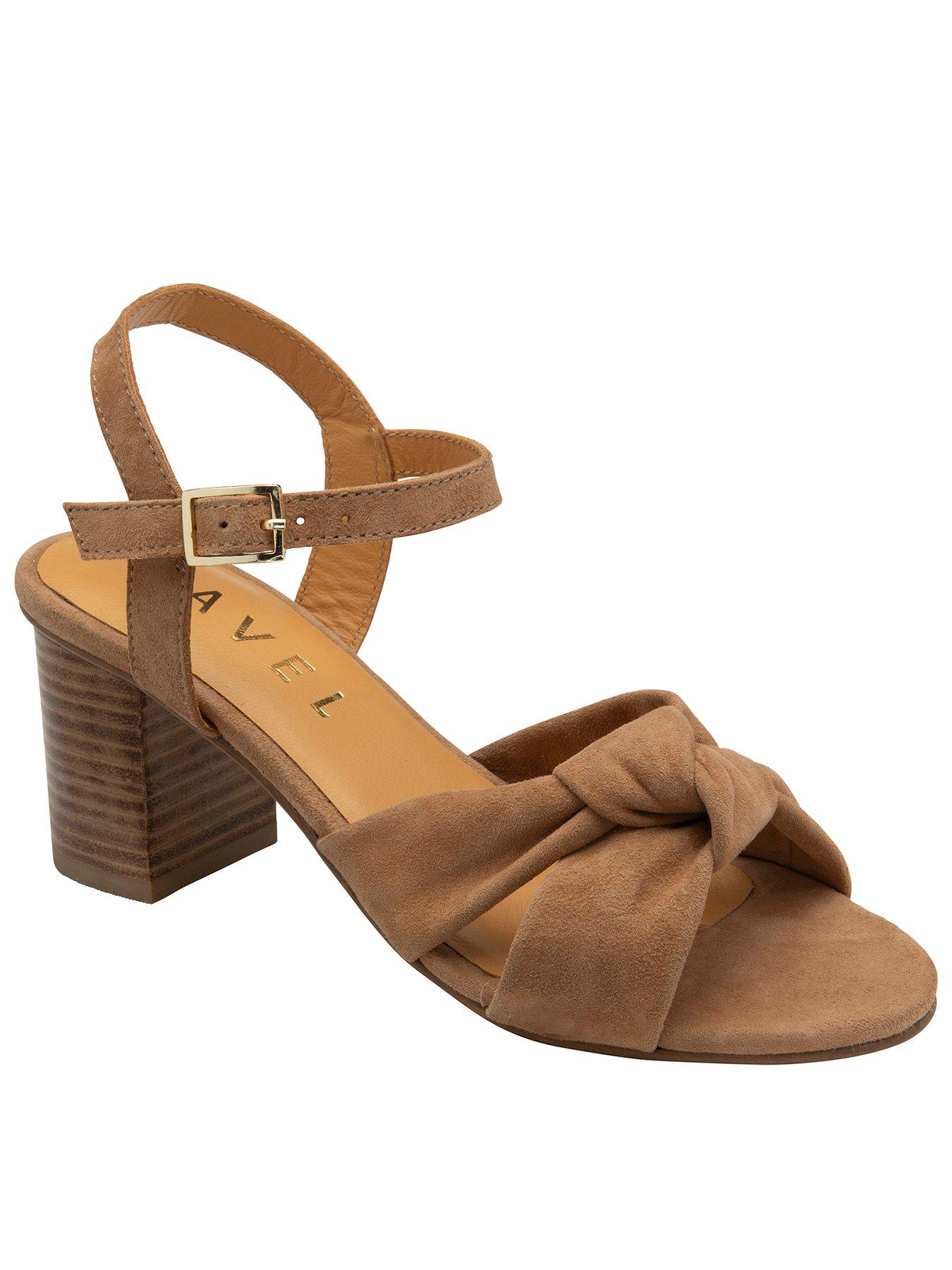Ravel Balnetan Suede Heeled Sandals - Brown