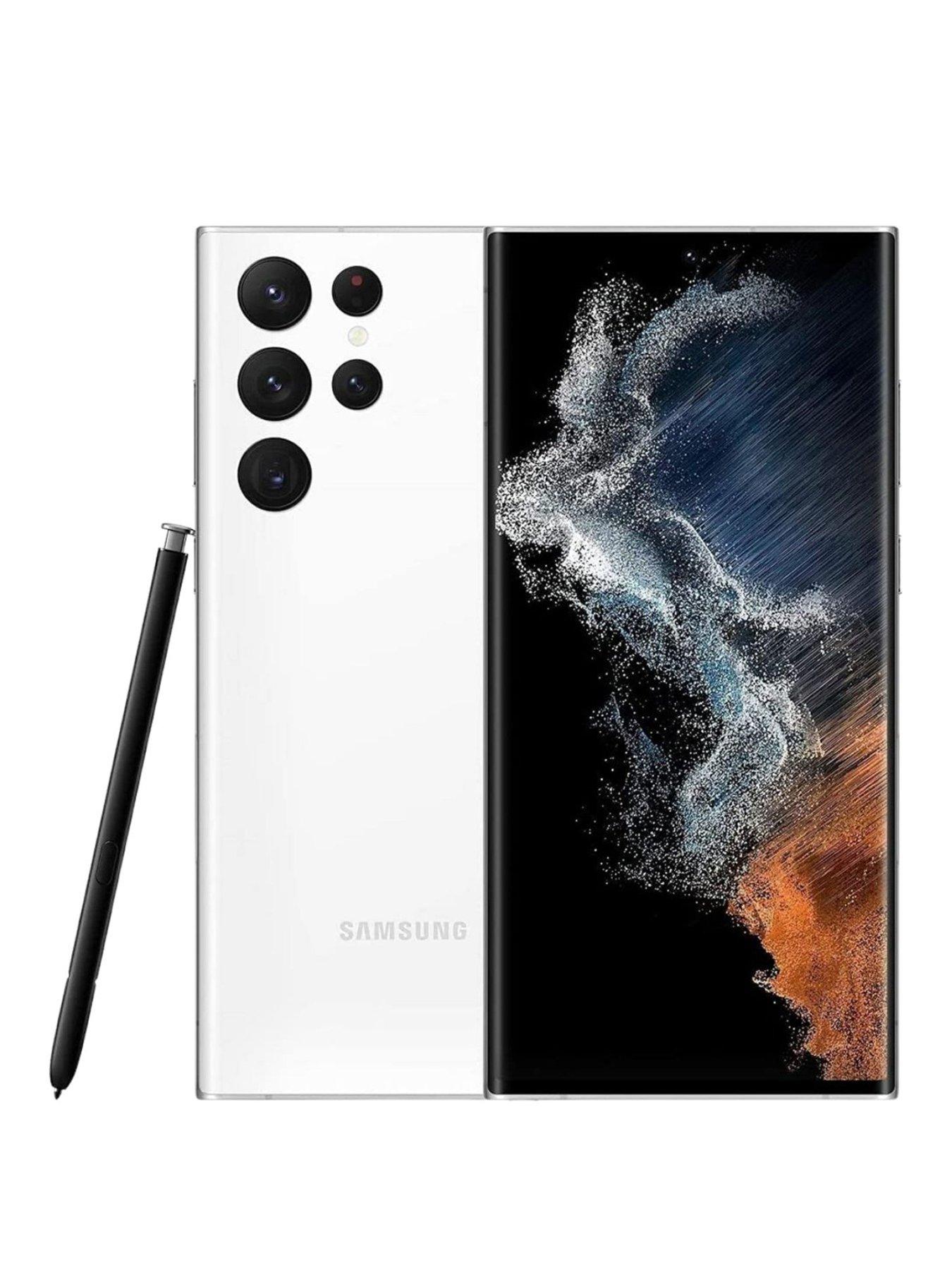 Refurbished Samsung S22 Ultra 5G - 128GB Mobile - White (Pristine Condition)