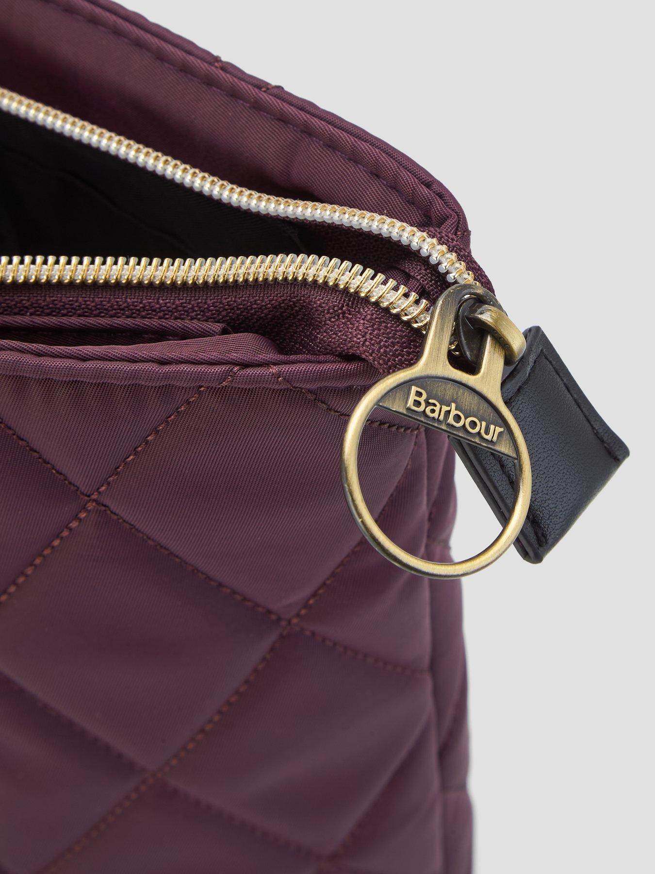 Image 4 of 5 of Barbour Womens Quilted Zip Top Tote Bag - Red