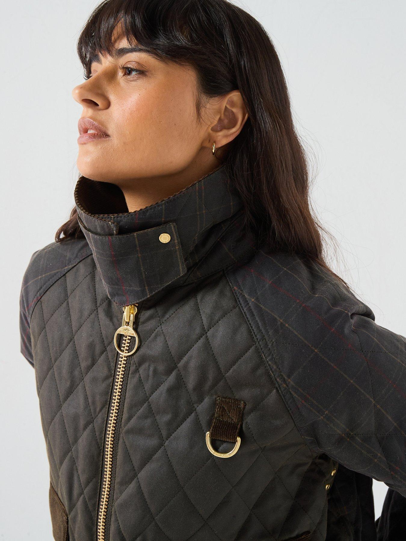 Image 4 of 6 of Barbour Icons Tartan Reimagined Quilted Spey Wax Jacket