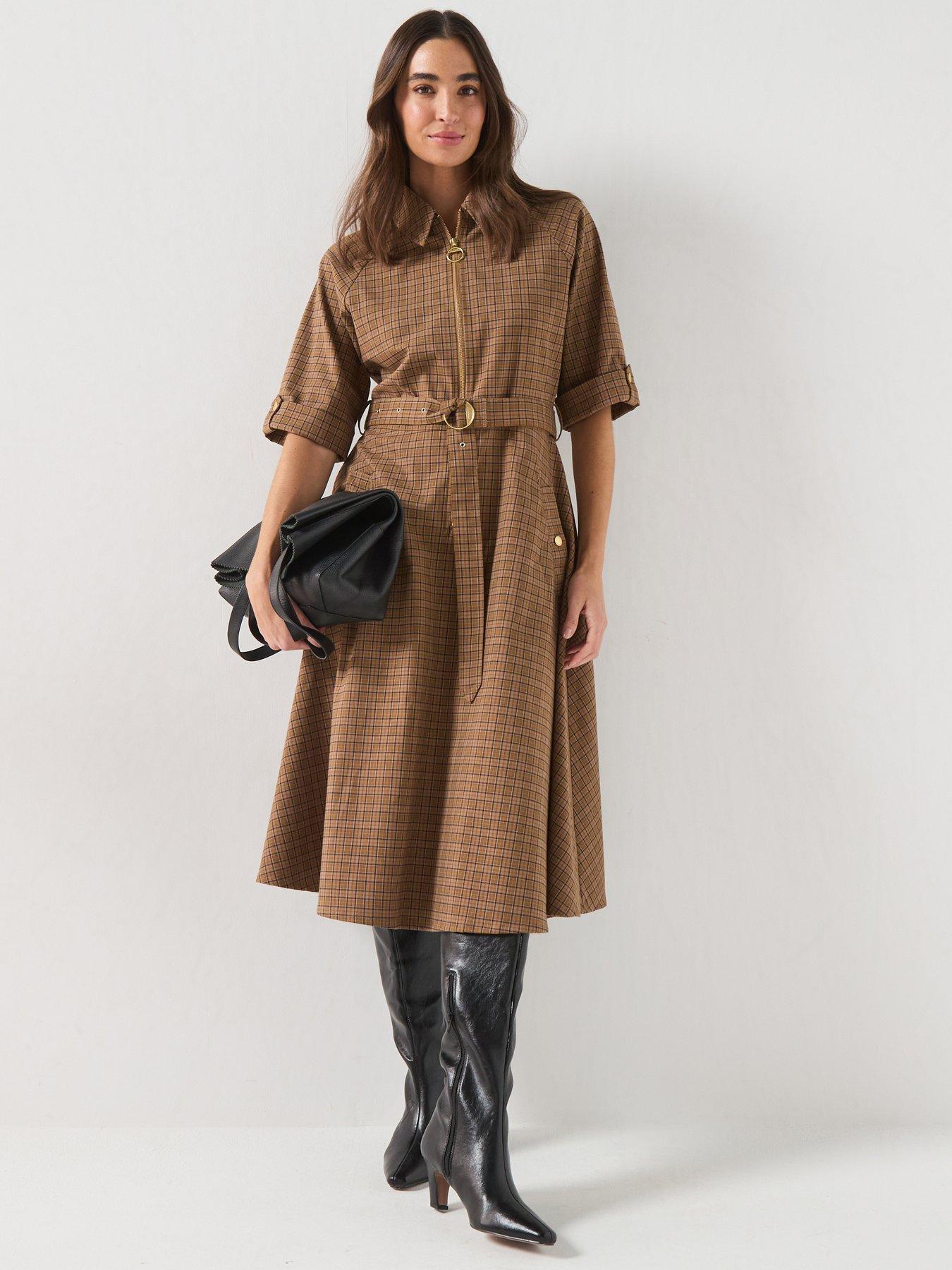 Image 1 of 6 of Barbour Carville Midi Dress