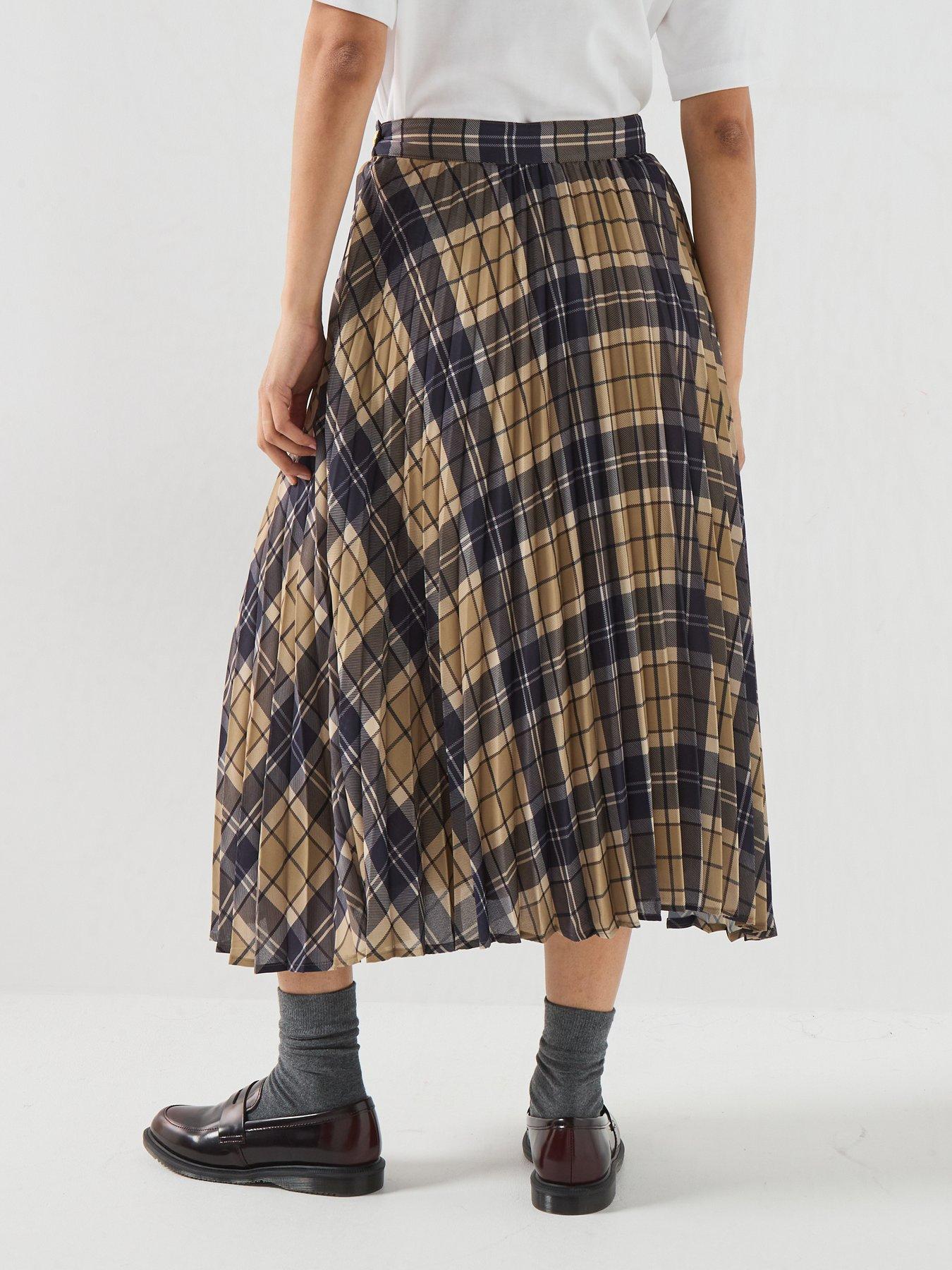 Image 2 of 6 of Barbour Ria Tartan Midi Skirt - Check