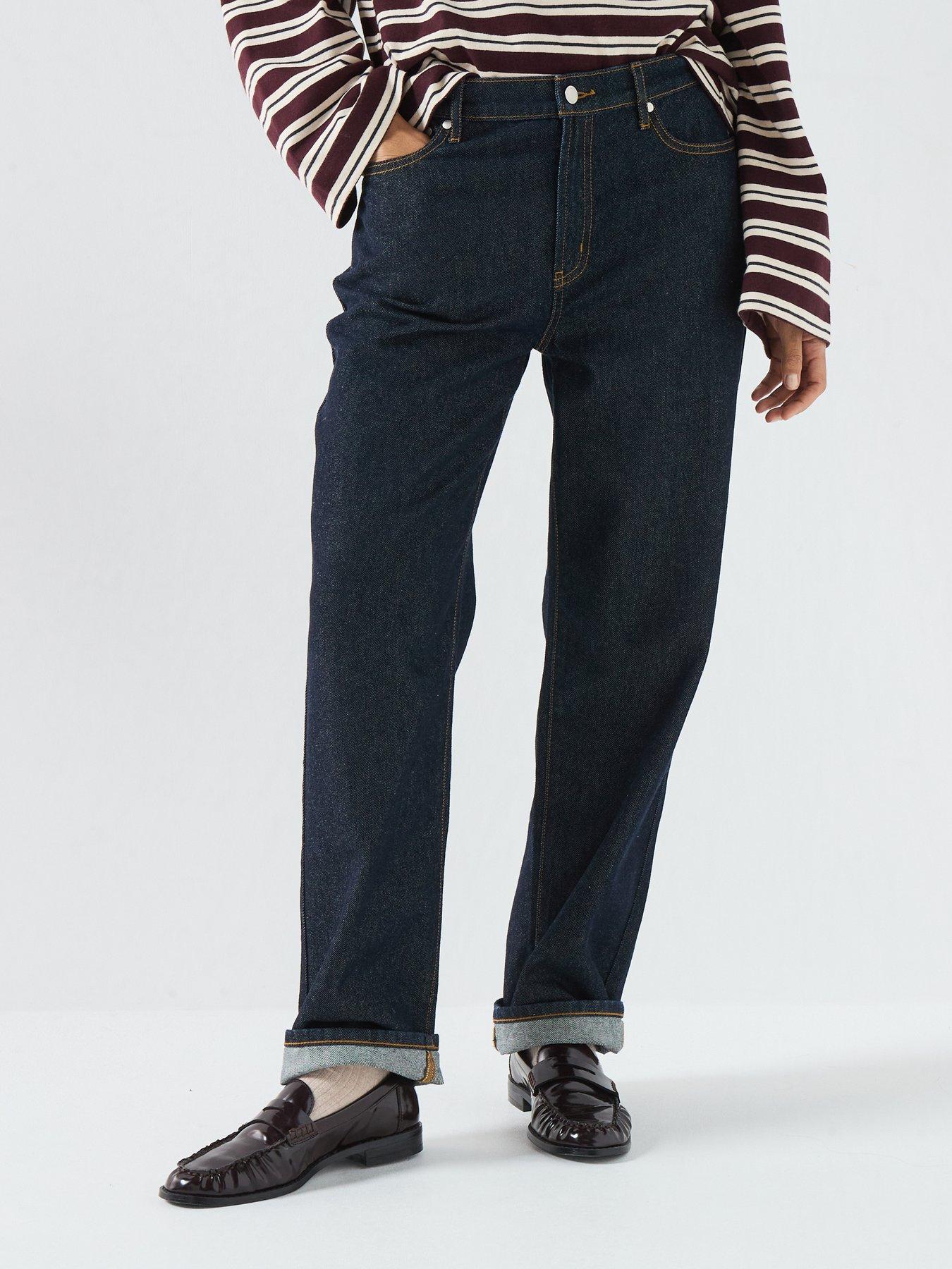 Barbour Straight Buttoned Adalyn Jeans - Blue