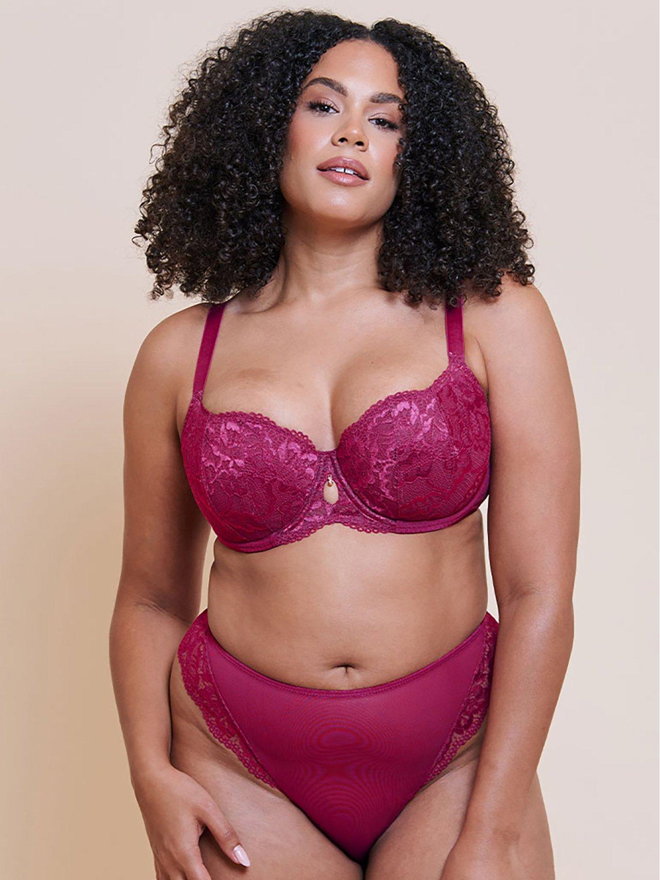 Image 3 of 5 of Curvy Kate Curvy Kate Boost Sweetheart Thong - Magenta Pink