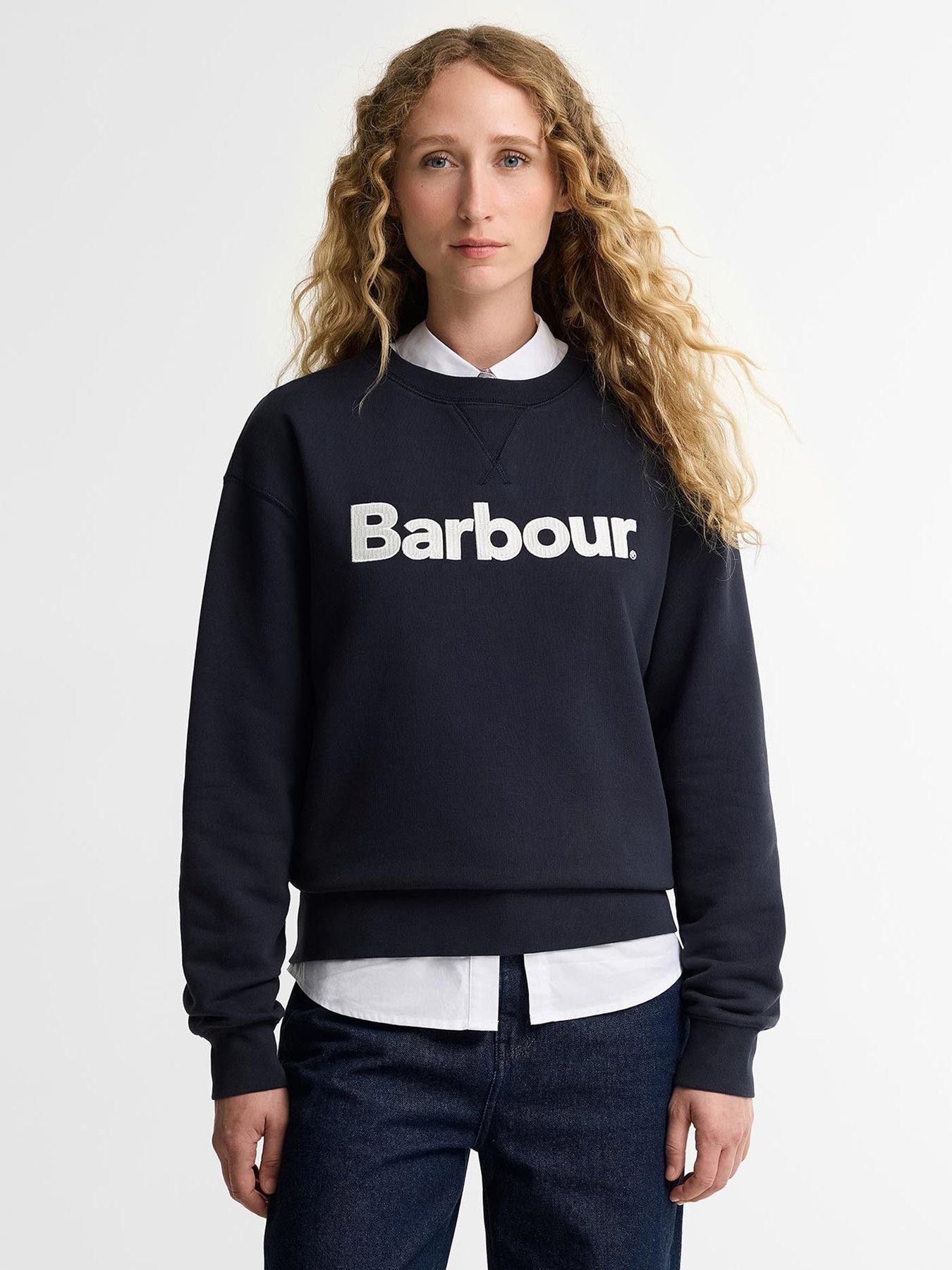 Image 1 of 5 of Barbour Hartland Crew Sweatshirt - Blue