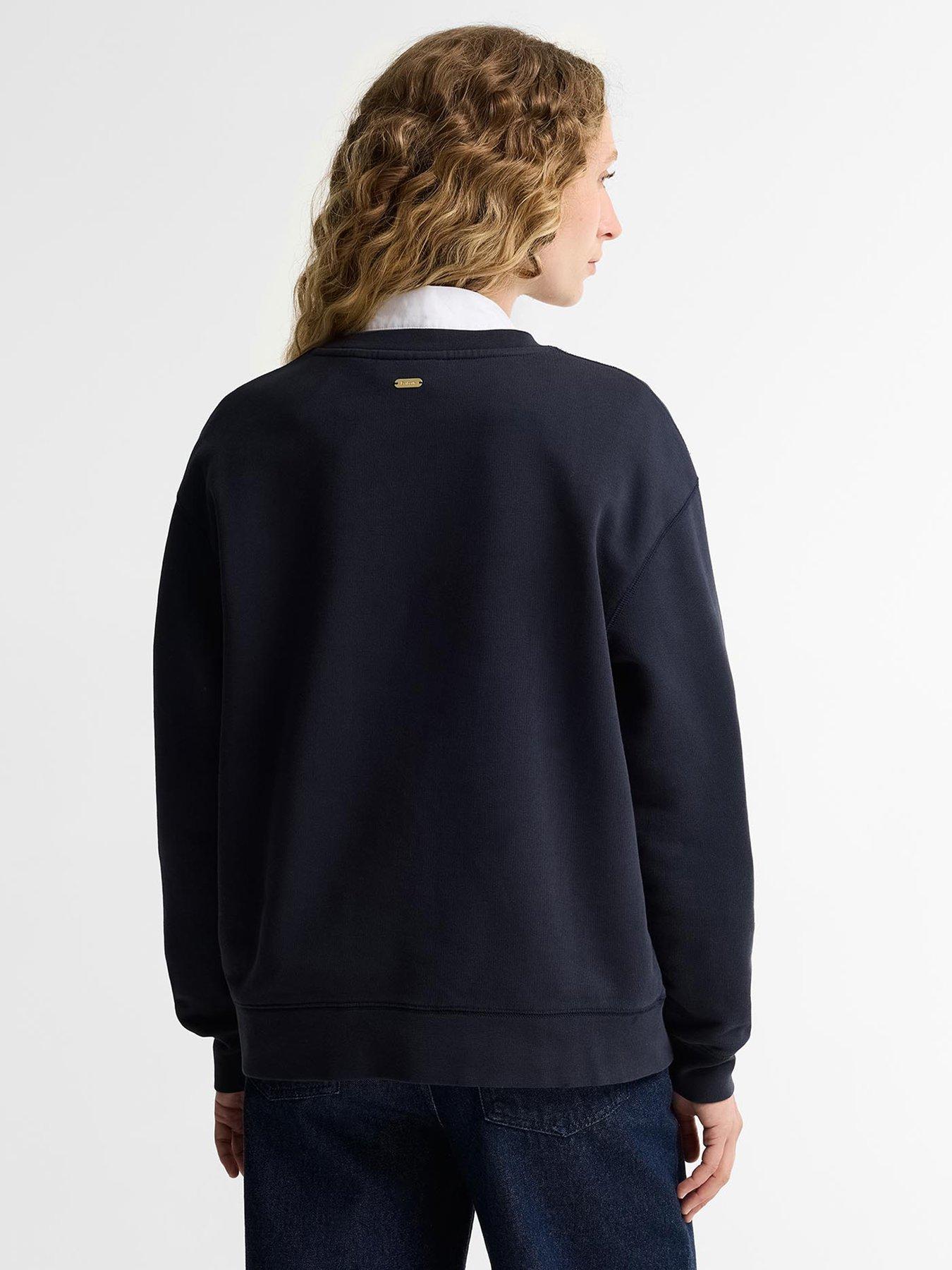 Image 2 of 5 of Barbour Hartland Crew Sweatshirt - Blue