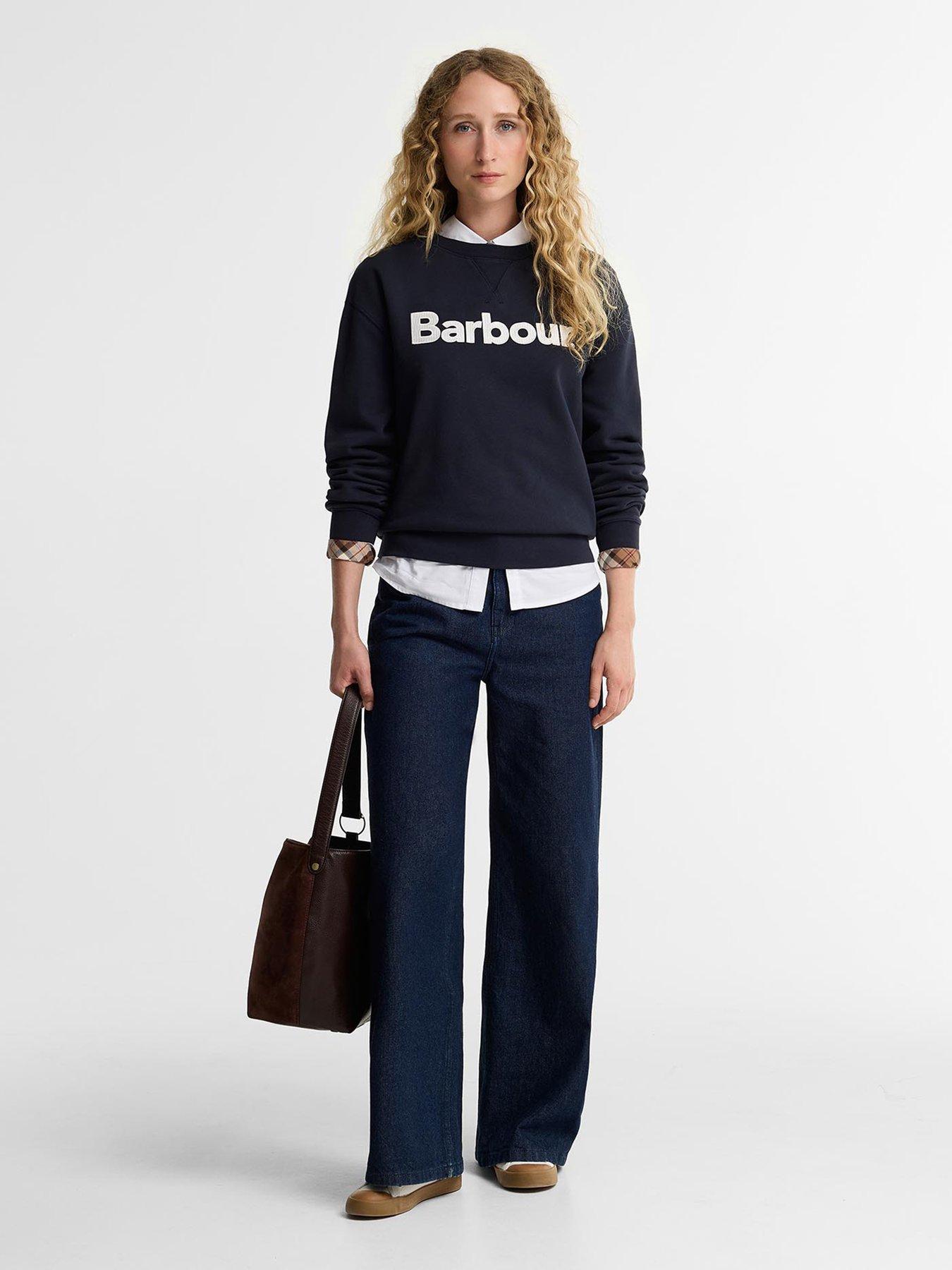 Image 3 of 5 of Barbour Hartland Crew Sweatshirt - Blue