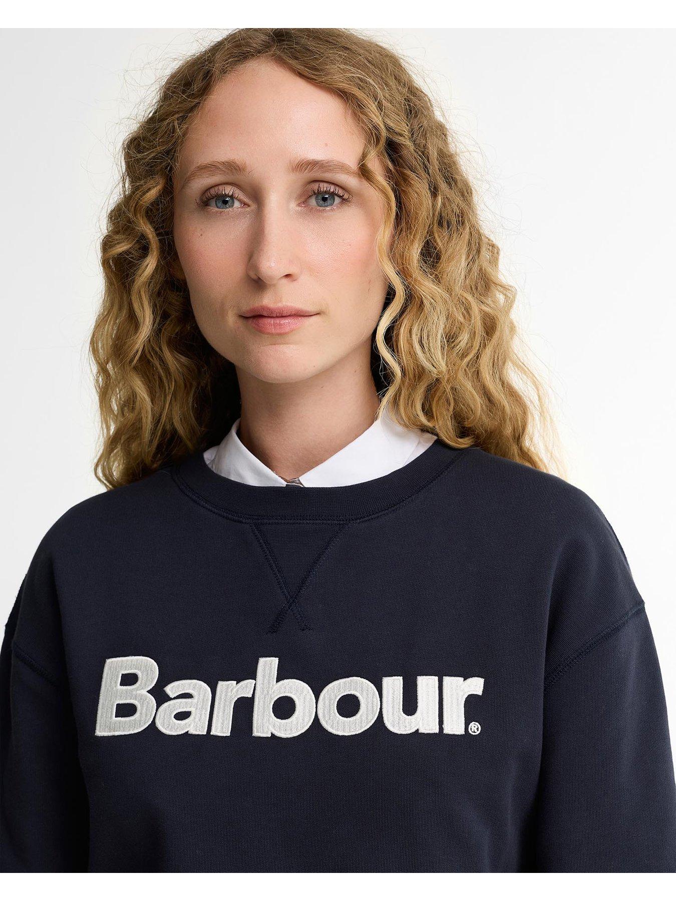 Image 4 of 5 of Barbour Hartland Crew Sweatshirt - Blue