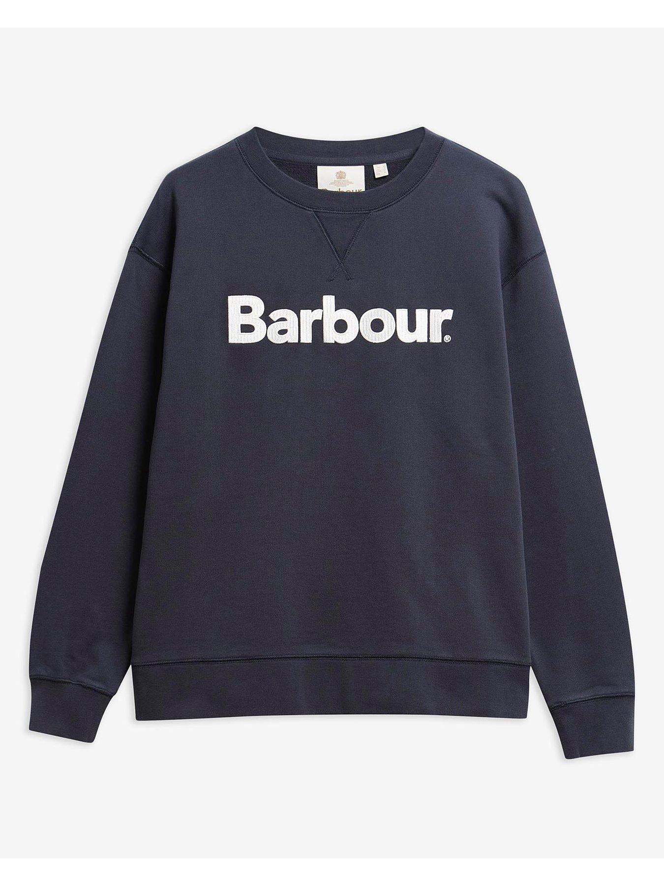 Image 5 of 5 of Barbour Hartland Crew Sweatshirt - Blue