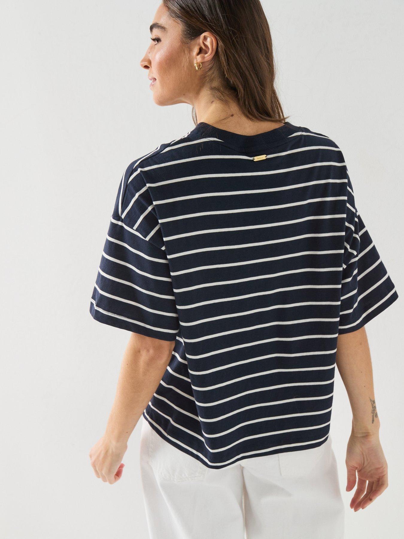 Image 2 of 6 of Barbour Ambleside Striped Top - Blue
