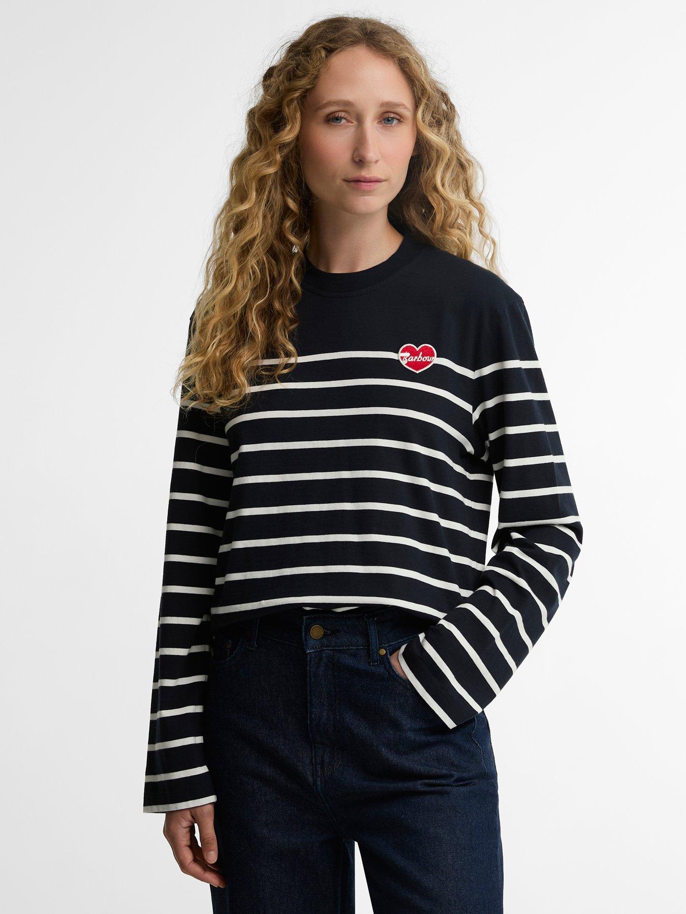 Barbour Harling Striped Top - Blue