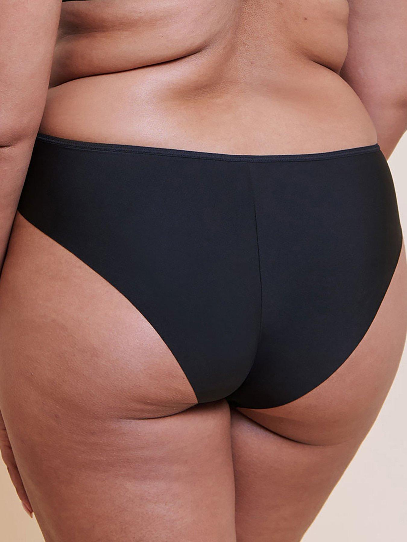 Image 5 of 6 of Curvy Kate Smoothie Lace Brazilian Brief - Black