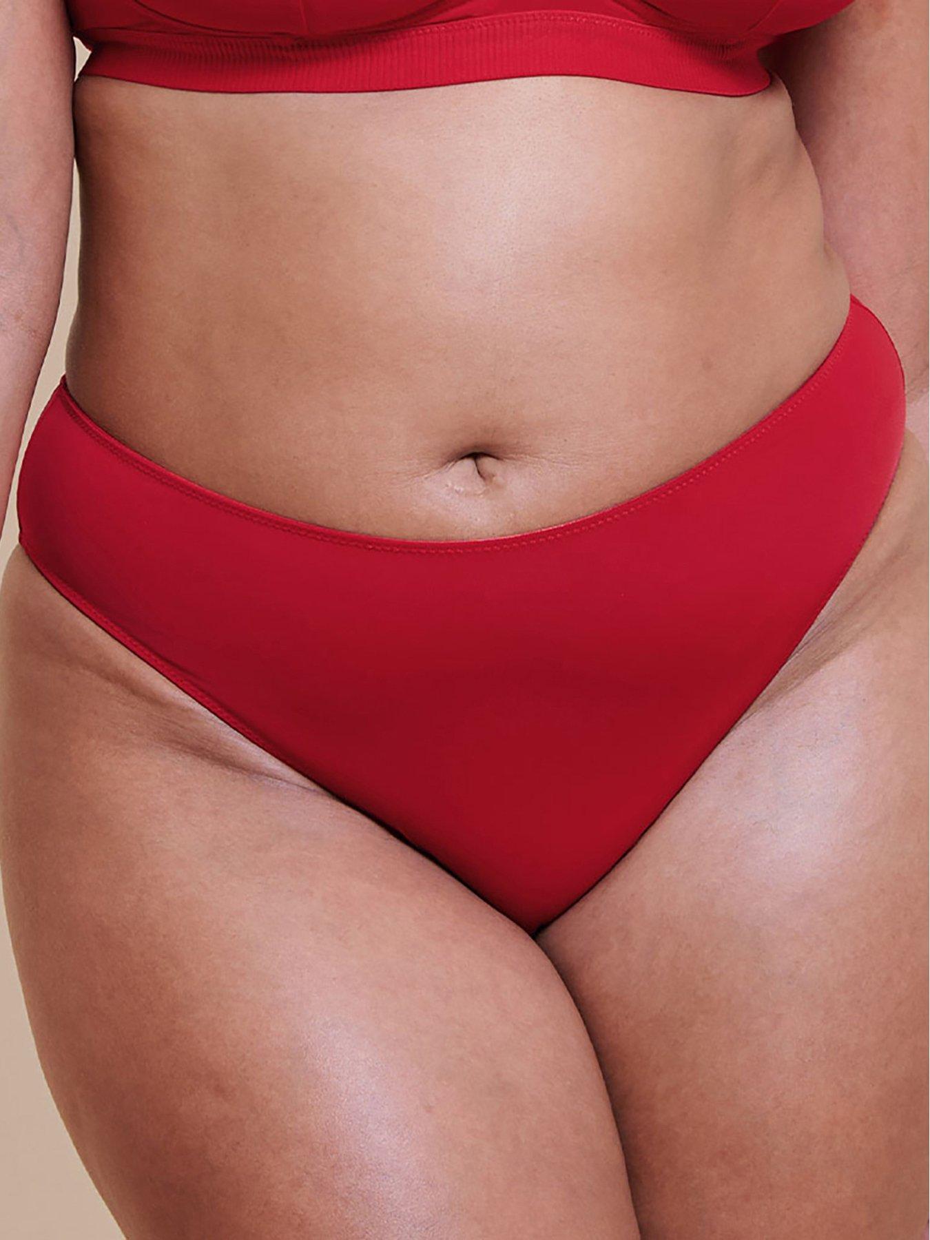 Image 1 of 6 of Curvy Kate Zen Brazilian Brief - Red