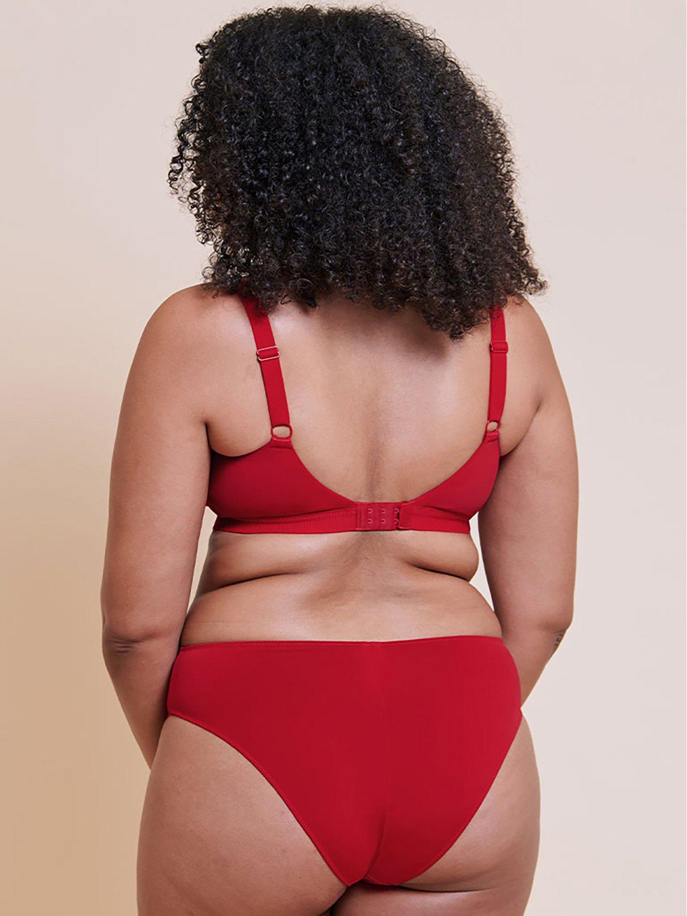 Image 2 of 6 of Curvy Kate Zen Brazilian Brief - Red