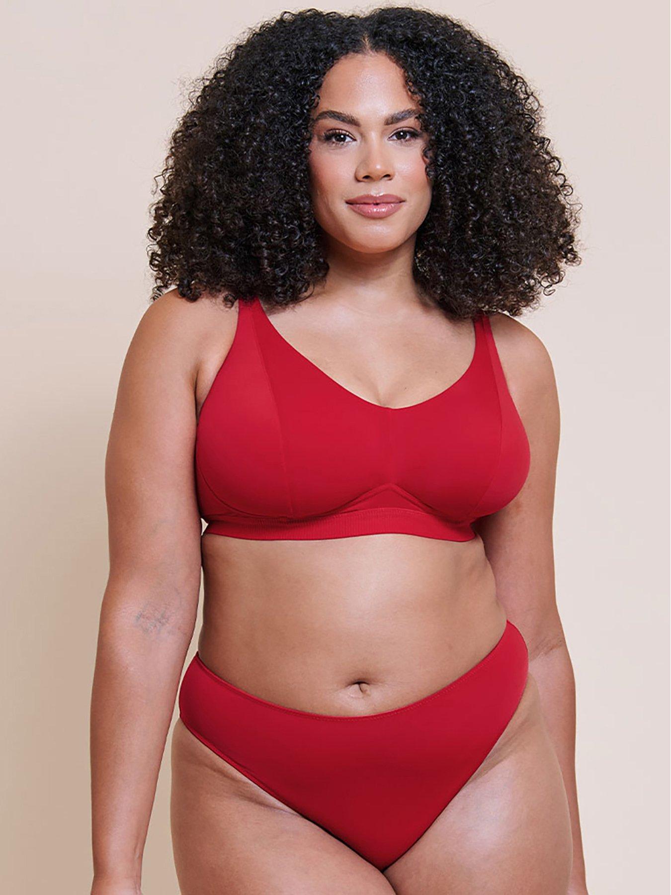 Image 3 of 6 of Curvy Kate Zen Brazilian Brief - Red