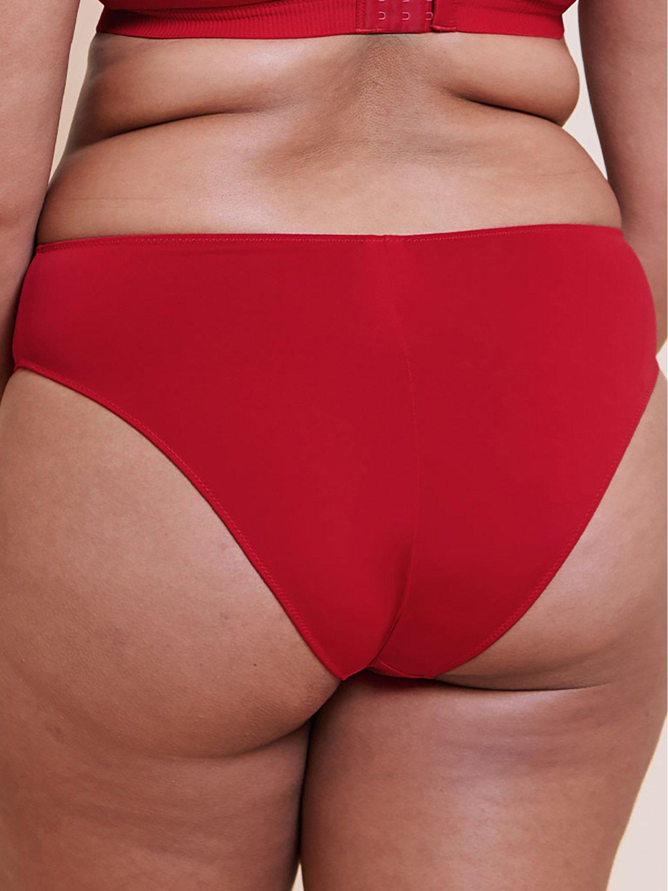 Image 4 of 6 of Curvy Kate Zen Brazilian Brief - Red
